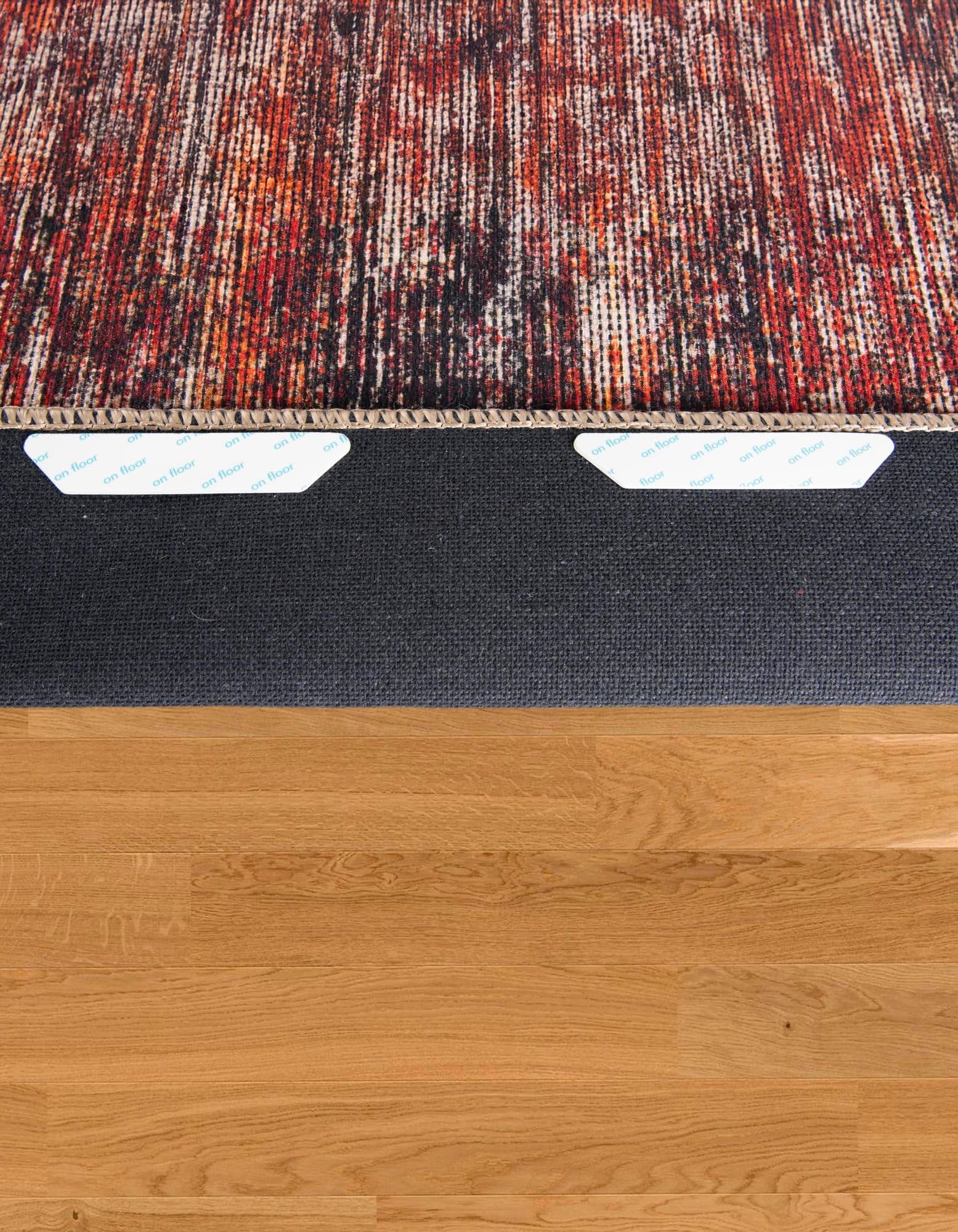 Rugs.com - 12 Pcs Rugs Tape, Non Slip Rug Pad, Reusable Washable Grippers for Rugs, Double Sided Anti Slip Rug Stoppers for Hardwood Floors to Prevent Sliding - Image 4