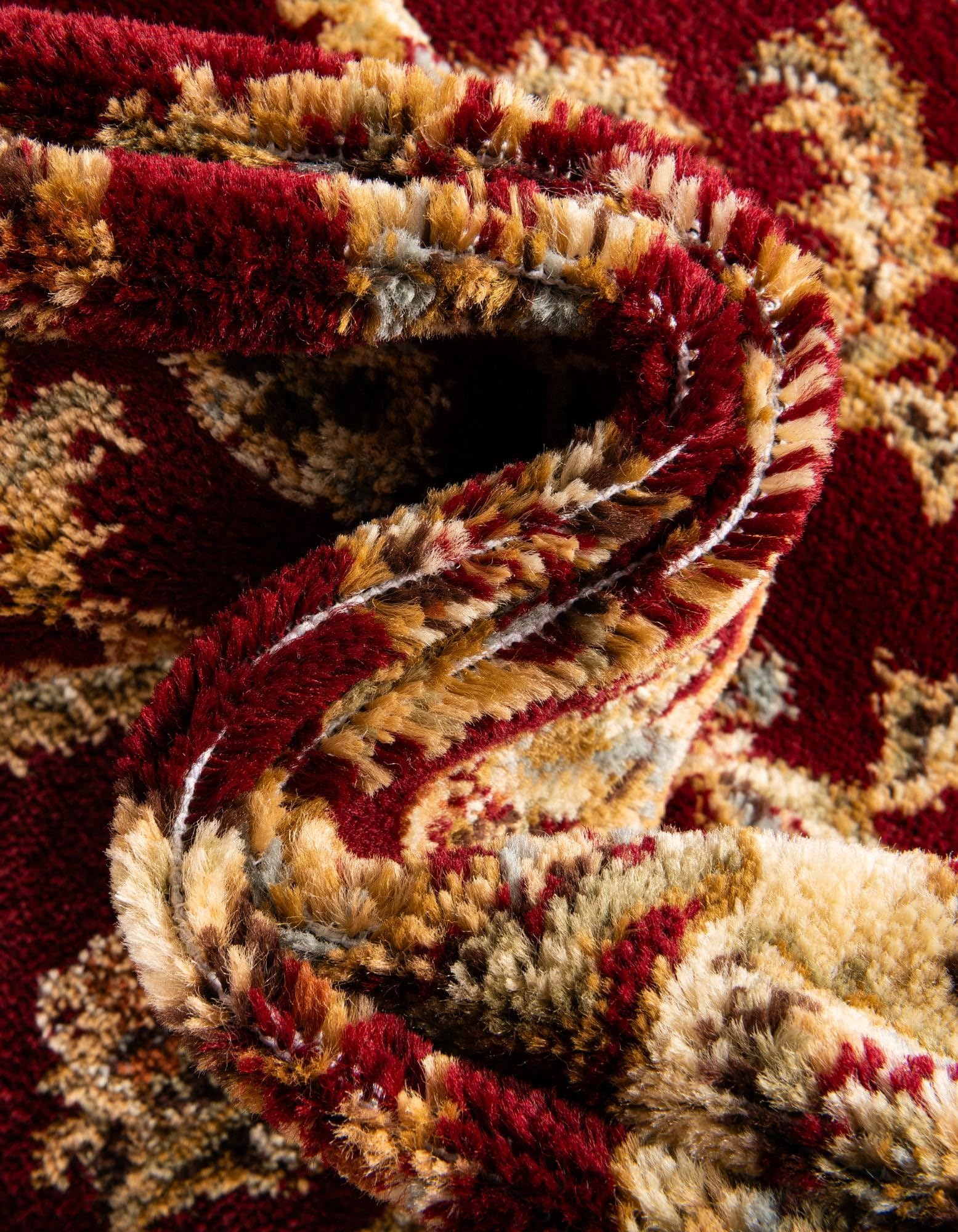 Rugs.com Aditi Collection Rug – 12 Ft Runner Red Medium-Pile Rug Perfect for Hallways, Entryways - Image 6