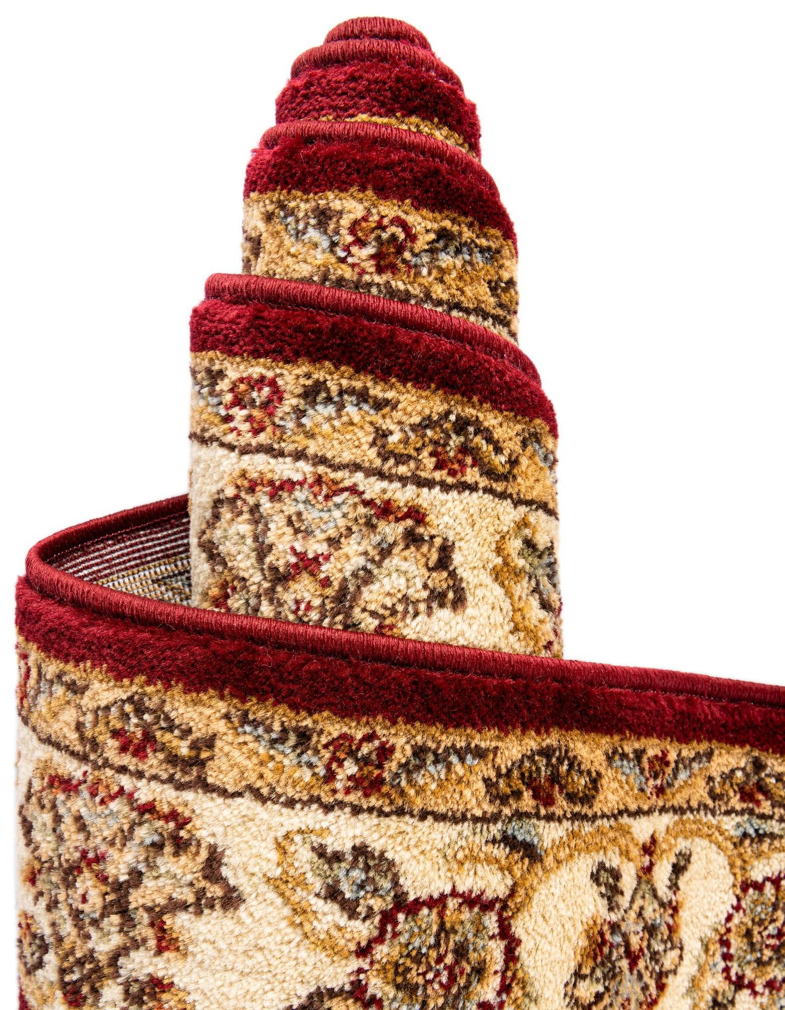 Rugs.com Aditi Collection Rug – 12 Ft Runner Red Medium-Pile Rug Perfect for Hallways, Entryways - Image 9