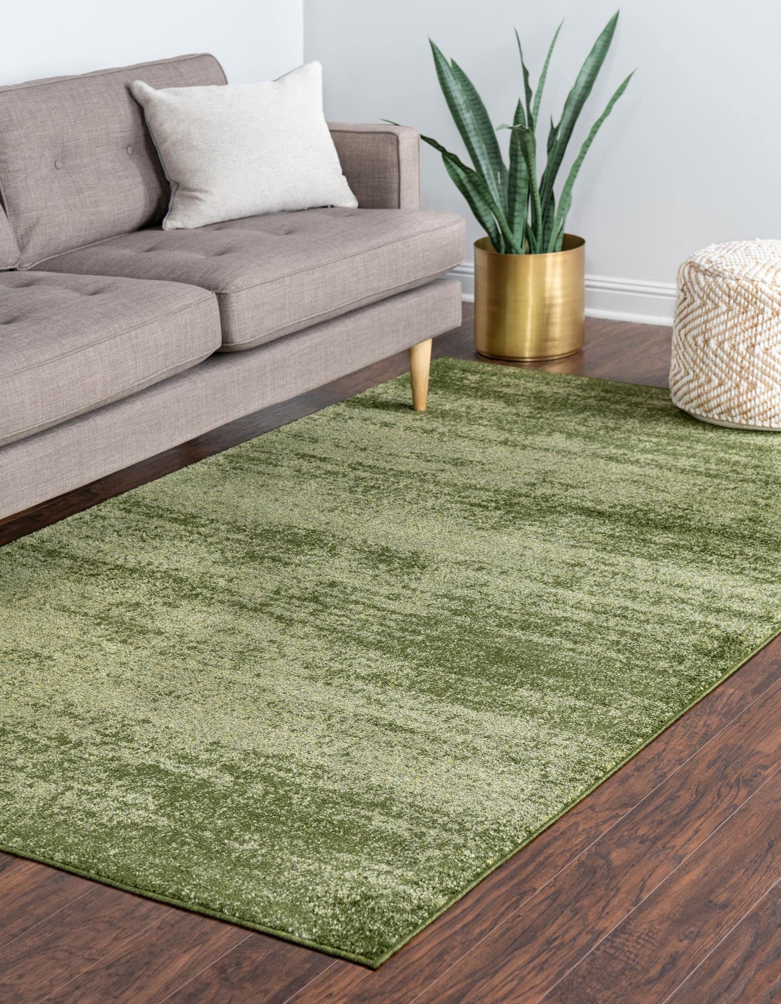 Rugs.com Angelica Collection Rug – 4' x 6' Green Medium Rug Perfect for Entryways, Kitchens, Breakfast Nooks, Accent Pieces - Image 4
