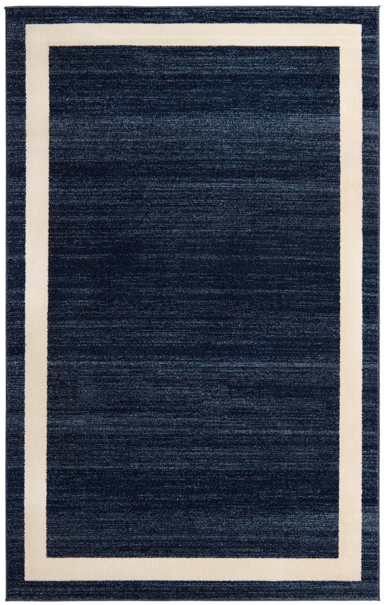 Rugs.com Angelica Collection Rug – 5' x 8' Navy Blue Medium Rug Perfect for Bedrooms, Dining Rooms, Living Rooms - Image 3