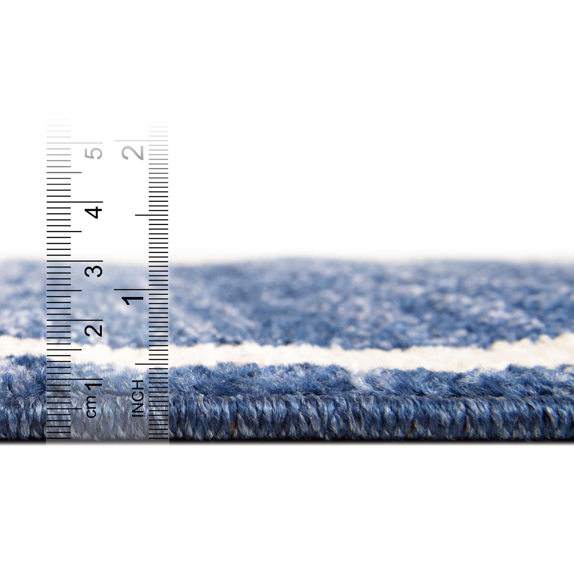 Rugs.com Angelica Collection Rug – 5' x 8' Navy Blue Medium Rug Perfect for Bedrooms, Dining Rooms, Living Rooms - Image 7