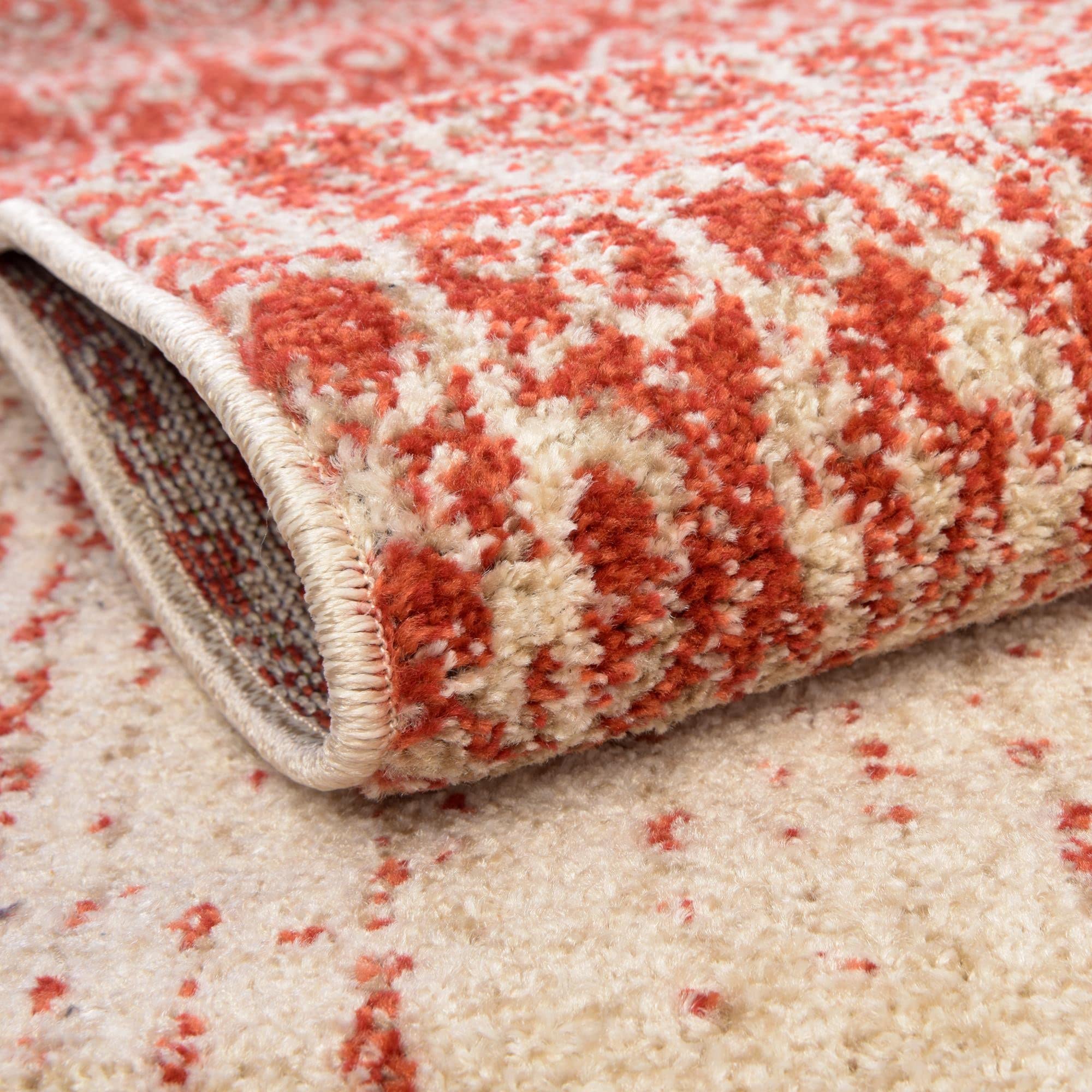 Rugs.com Angelica Collection Rug – 7' x 10' Red Medium Rug Perfect for Bedrooms, Dining Rooms, Living Rooms - Image 6