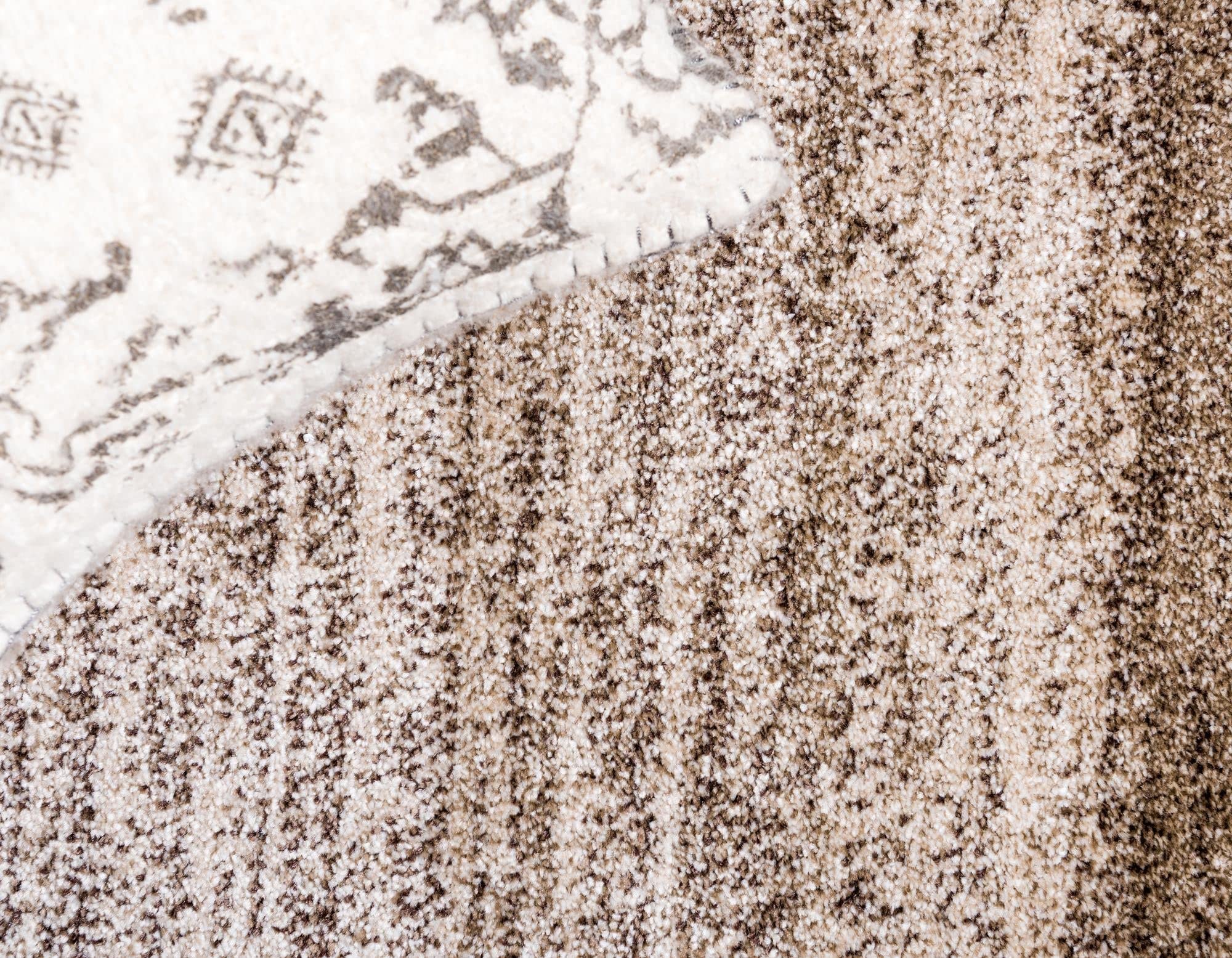 Rugs.com Angelica Collection Rug – 8 Ft Round Beige Medium Rug Perfect for Kitchens, Dining Rooms - Image 7