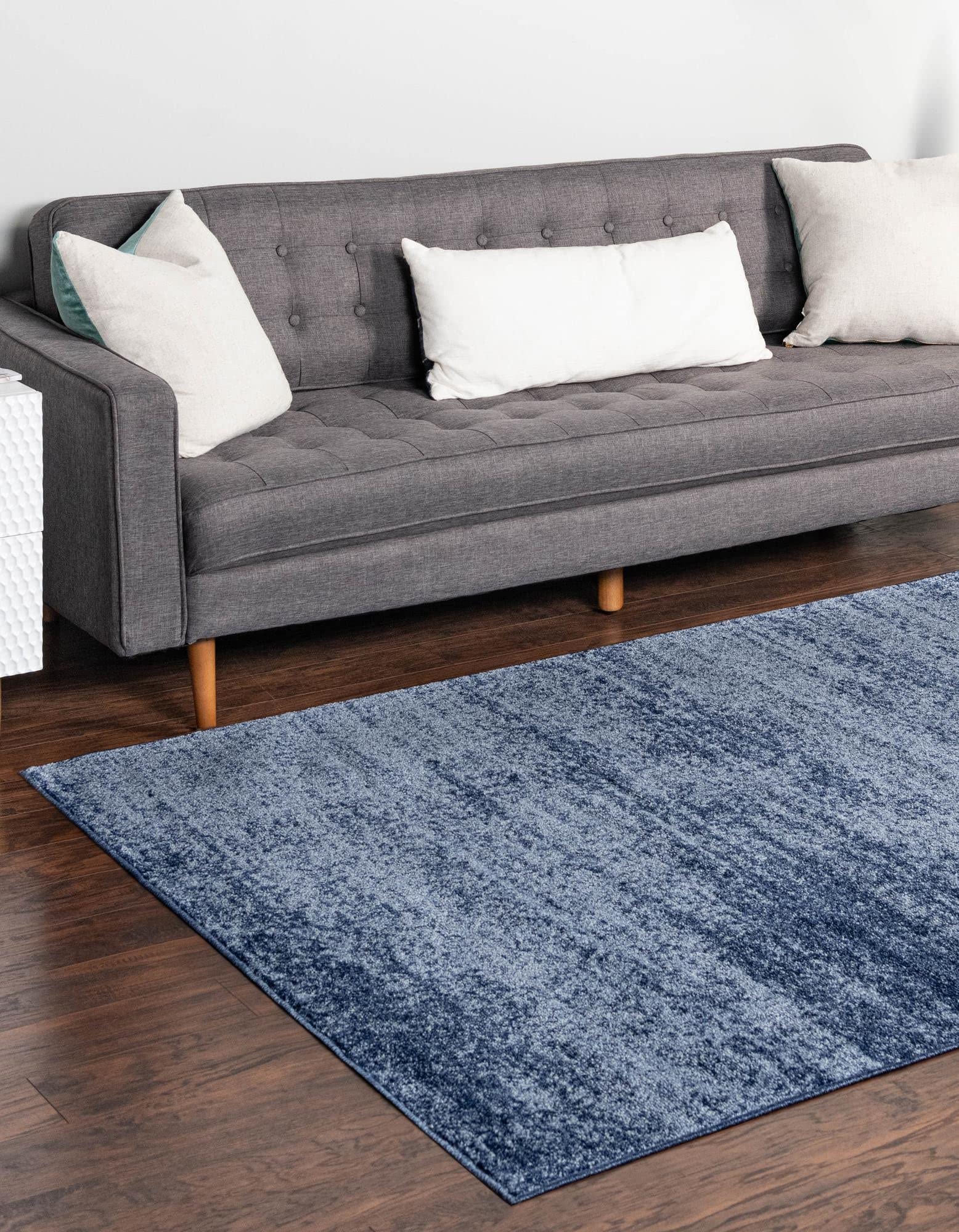 Rugs.com Angelica Collection Rug – 9' x 12' Navy Blue Medium Rug Perfect for Living Rooms, Large Dining Rooms, Open Floorplans - Image 4