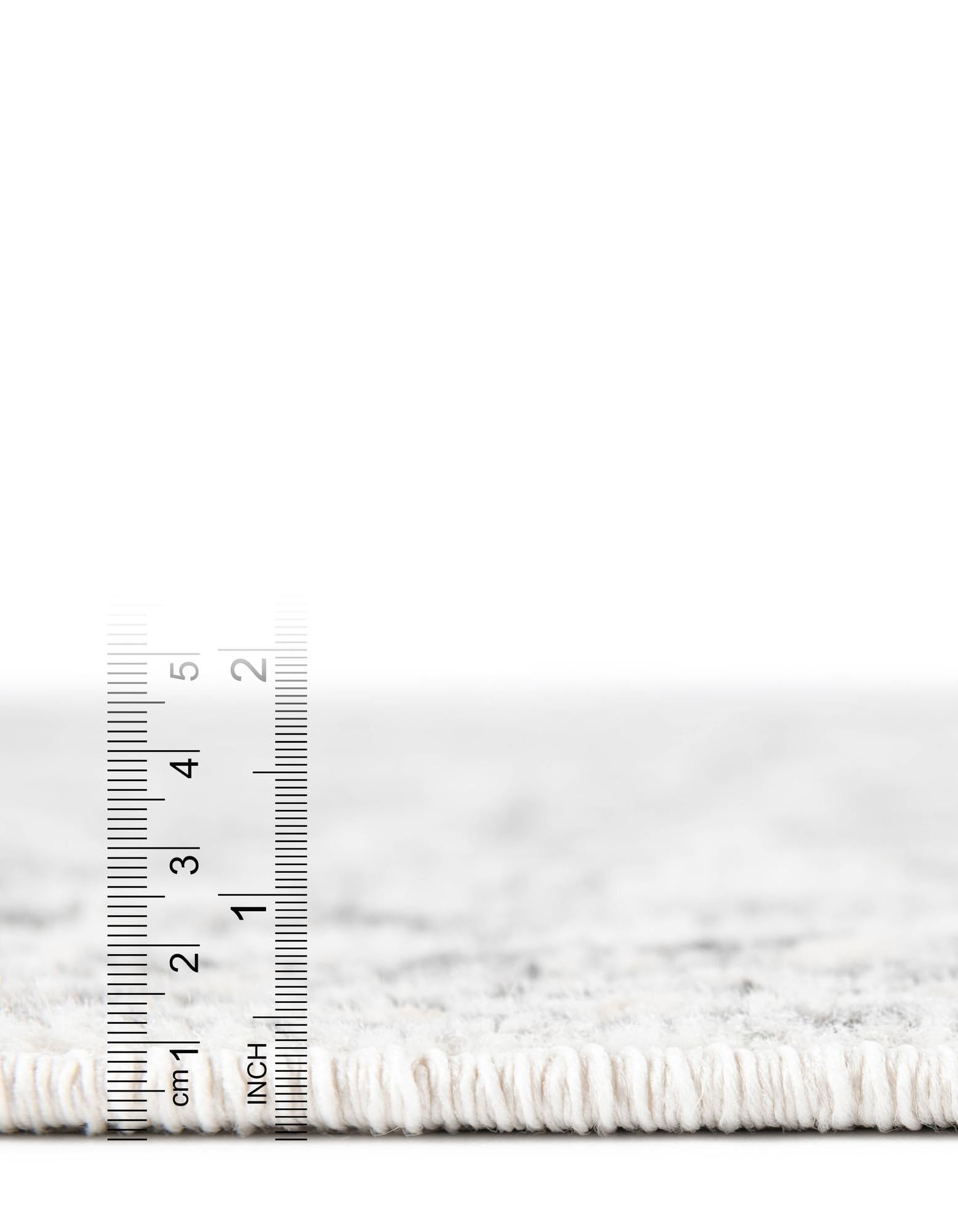 Rugs.com Aurelia Collection Rug – 10 Ft Runner Ivory Low-Pile Rug Perfect for Hallways, Entryways - Image 4