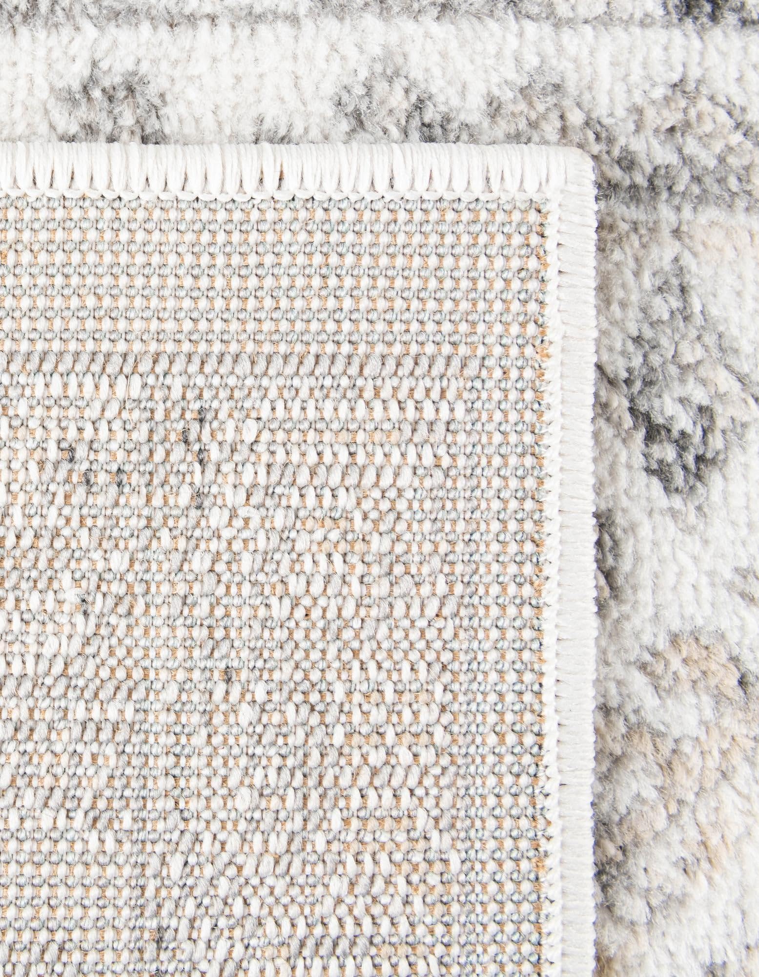 Rugs.com Aurelia Collection Rug – 10 Ft Runner Ivory Low-Pile Rug Perfect for Hallways, Entryways - Image 8