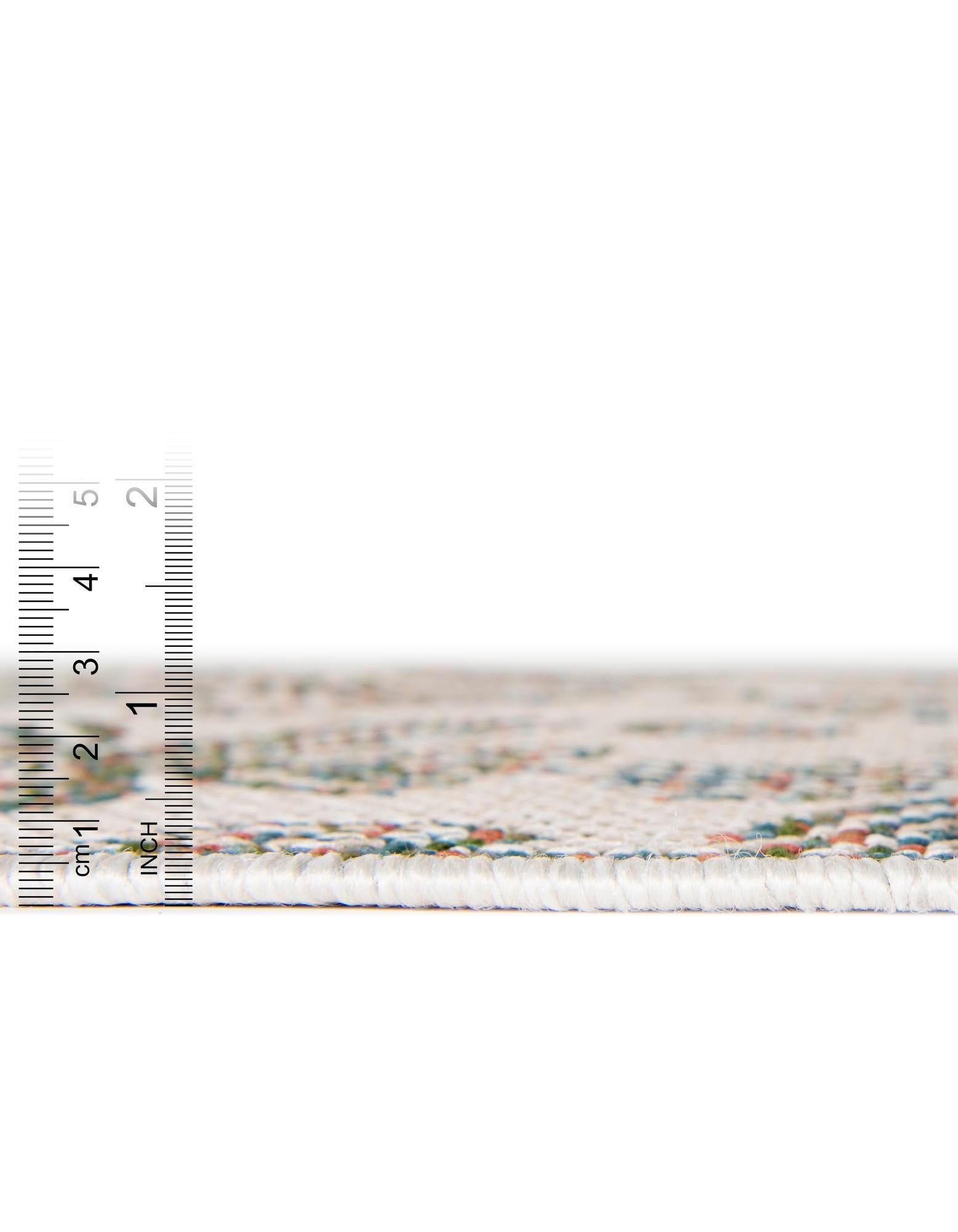 Rugs.com Baja Outdoor Collection Rug – 10 Ft Round Beige Medium-Pile Rug Perfect for Kitchens, Dining Rooms - Image 4