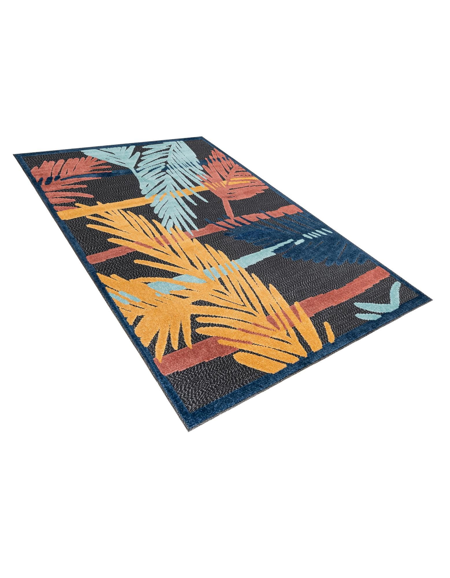 Rugs.com Belize Outdoor Collection Rug – 5x8 Charcoal Flatweave-Pile Rug Perfect for Bedrooms, Dining Rooms, Living Rooms - Image 3