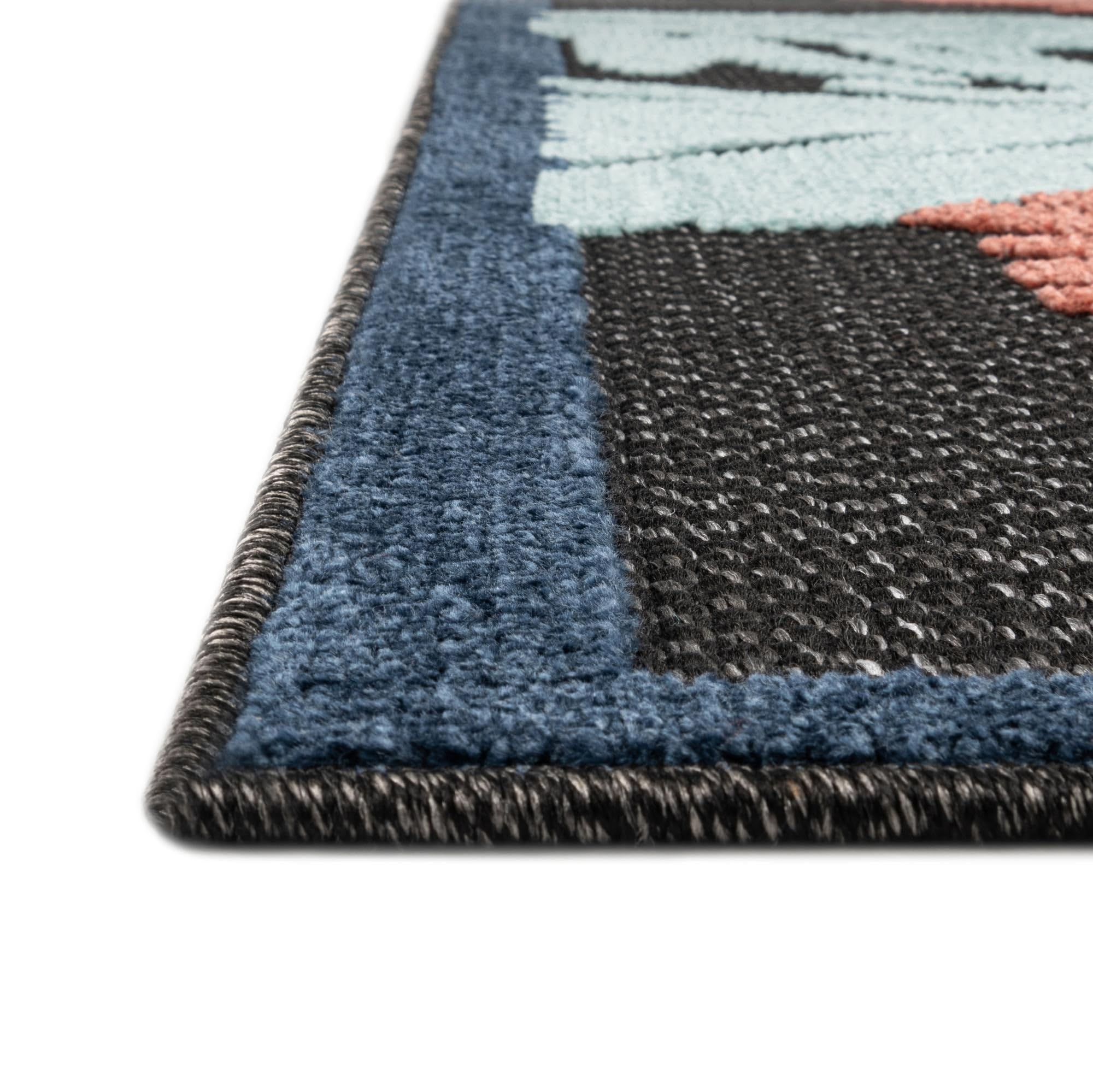 Rugs.com Belize Outdoor Collection Rug – 5x8 Charcoal Flatweave-Pile Rug Perfect for Bedrooms, Dining Rooms, Living Rooms - Image 6