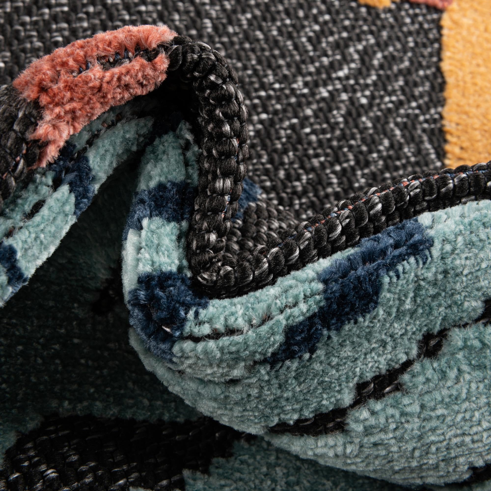 Rugs.com Belize Outdoor Collection Rug – 5x8 Charcoal Flatweave-Pile Rug Perfect for Bedrooms, Dining Rooms, Living Rooms - Image 7