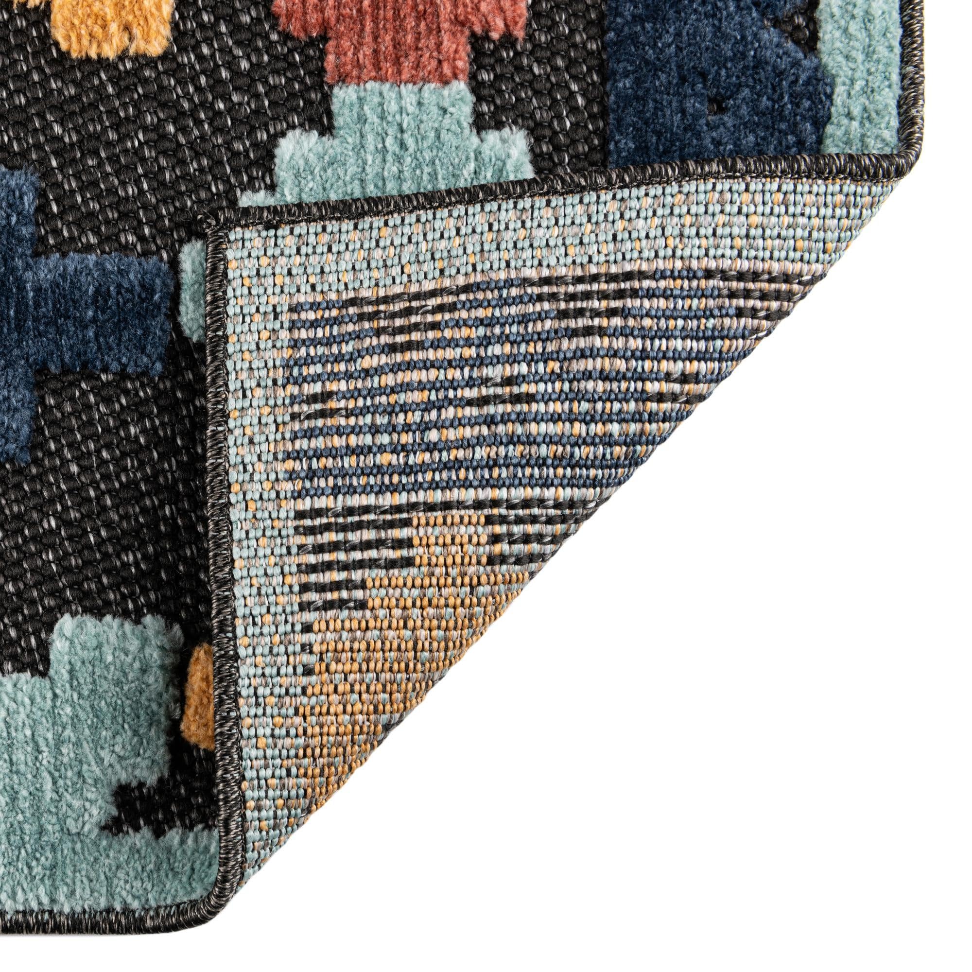 Rugs.com Belize Outdoor Collection Rug – 5x8 Charcoal Flatweave-Pile Rug Perfect for Bedrooms, Dining Rooms, Living Rooms - Image 7