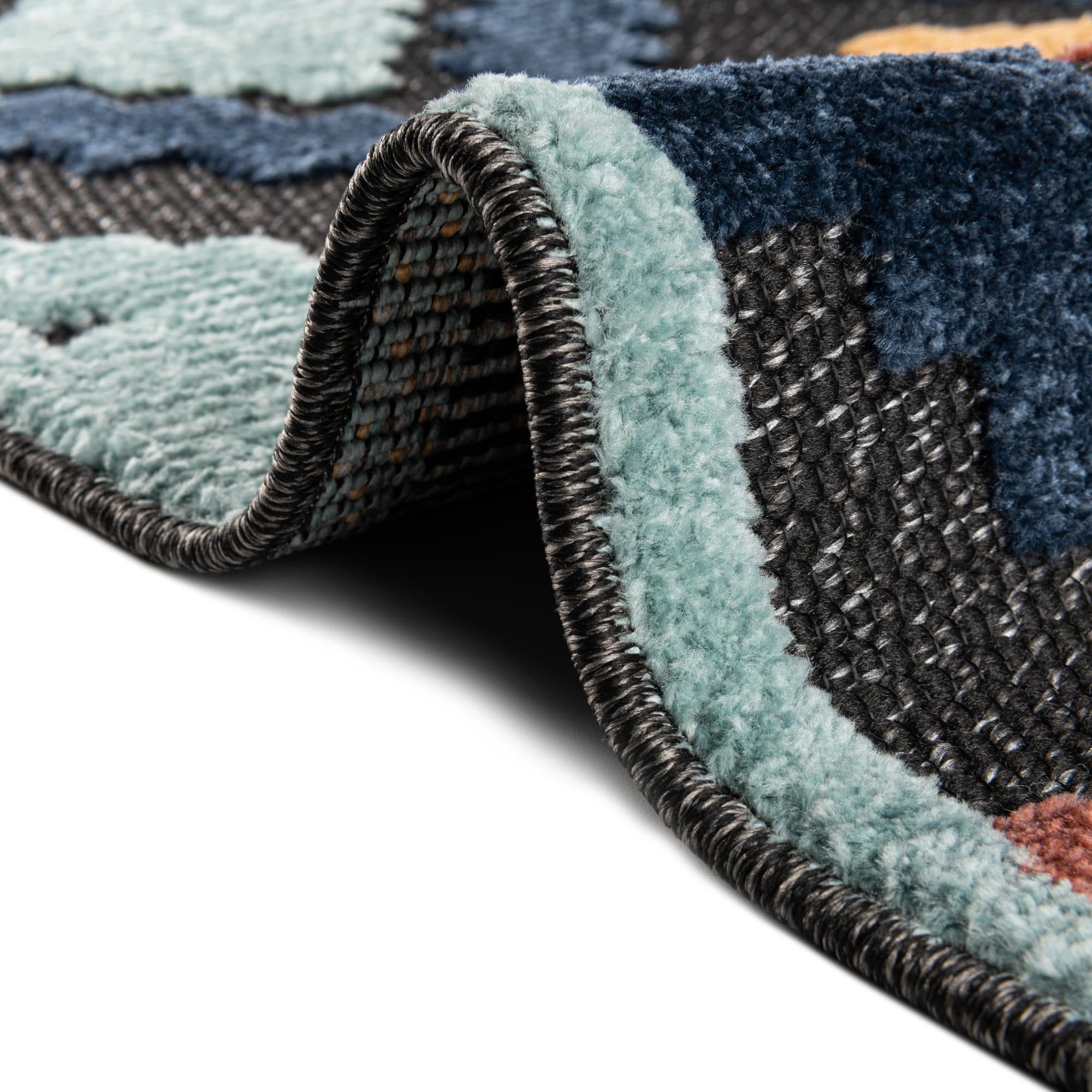 Rugs.com Belize Outdoor Collection Rug – 5x8 Charcoal Flatweave-Pile Rug Perfect for Bedrooms, Dining Rooms, Living Rooms - Image 8