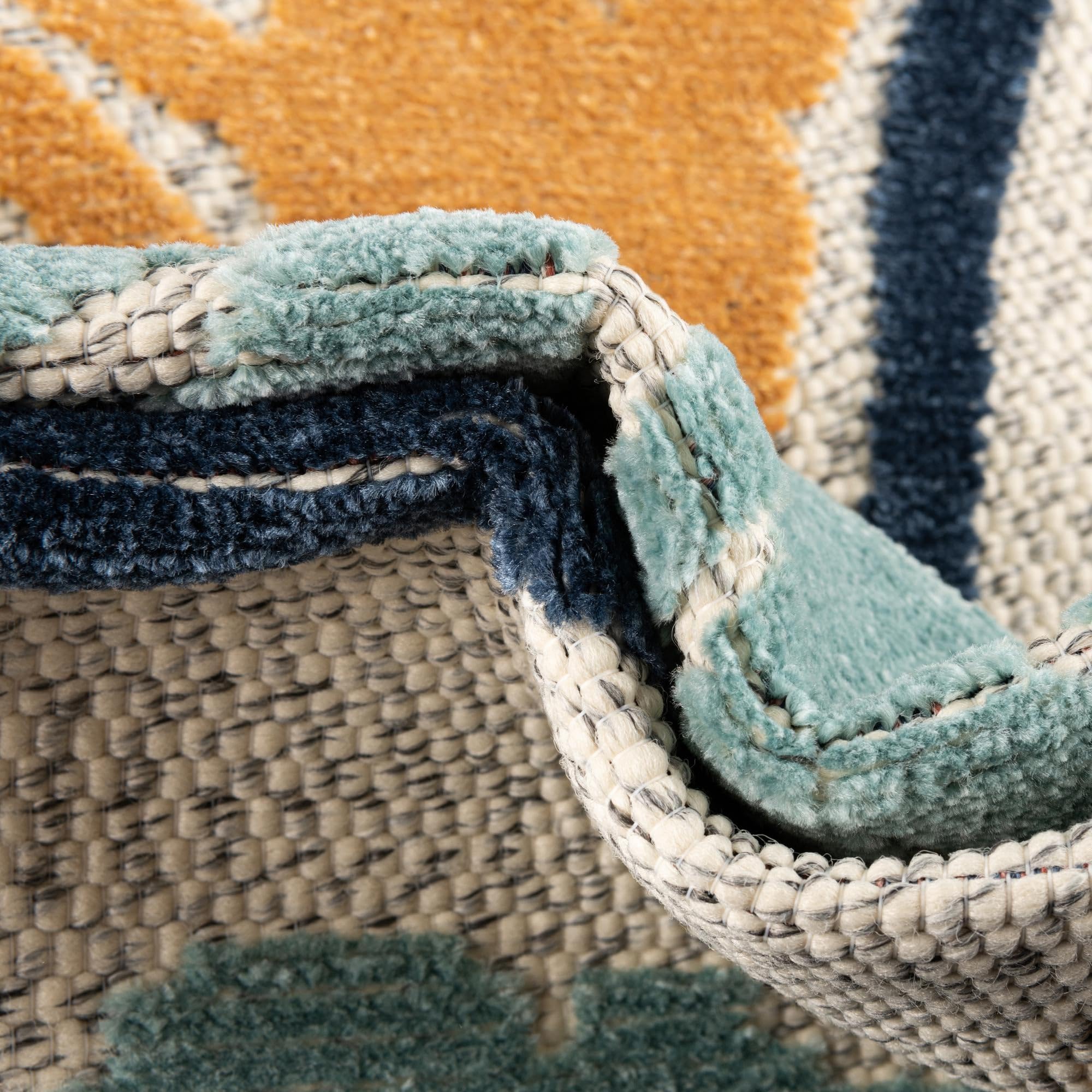 Rugs.com Belize Outdoor Collection Rug – 5x8 Ivory Flatweave-Pile Rug Perfect for Bedrooms, Dining Rooms, Living Rooms - Image 7