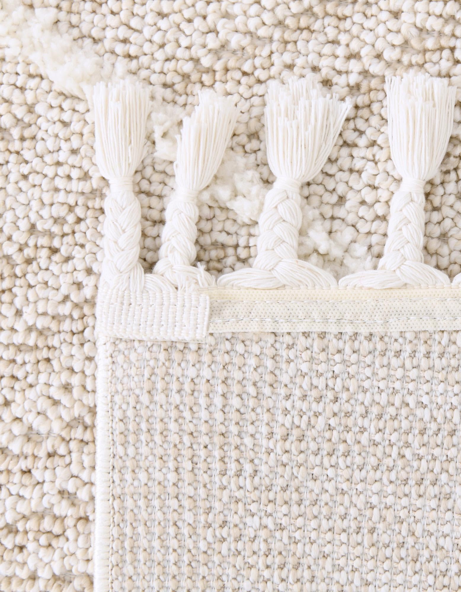 Rugs.com Boho Collection Rug – 10x14 Ivory Medium-Pile Rug Perfect for Living Rooms, Large Dining Rooms, Open Floorplans - Image 9