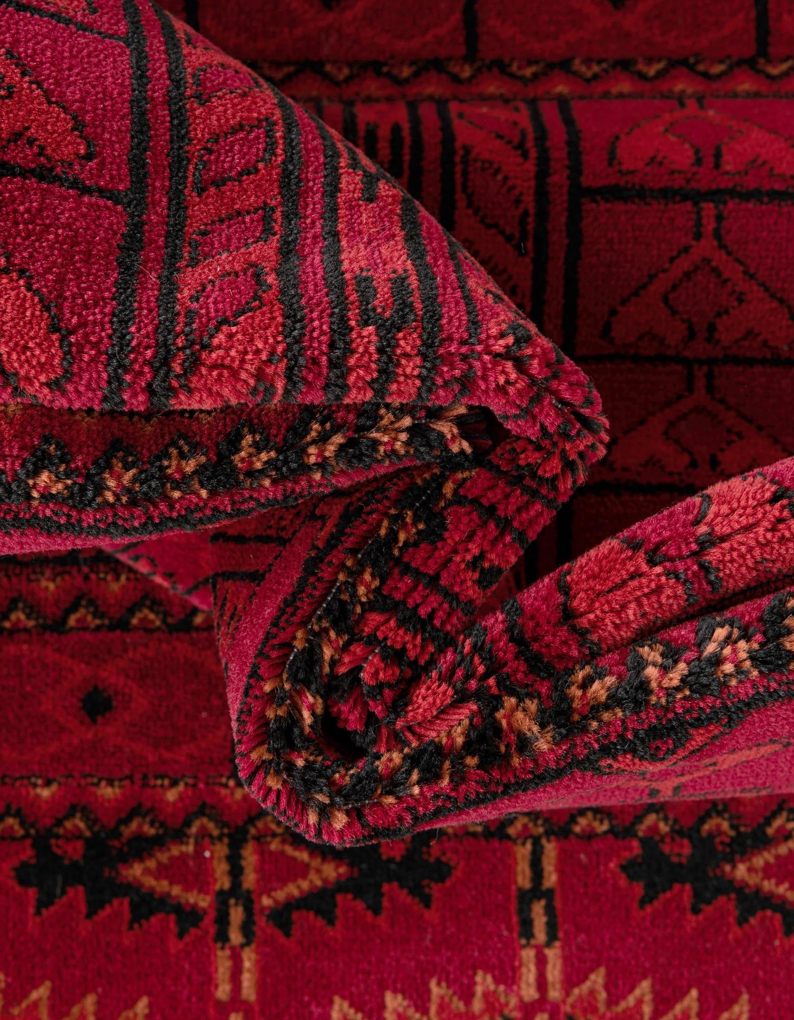 Rugs.com Bokhara Collection Rug – 5 Ft Square Red Medium-Pile Rug Perfect for Living Rooms, Kitchens, Entryways - Image 6