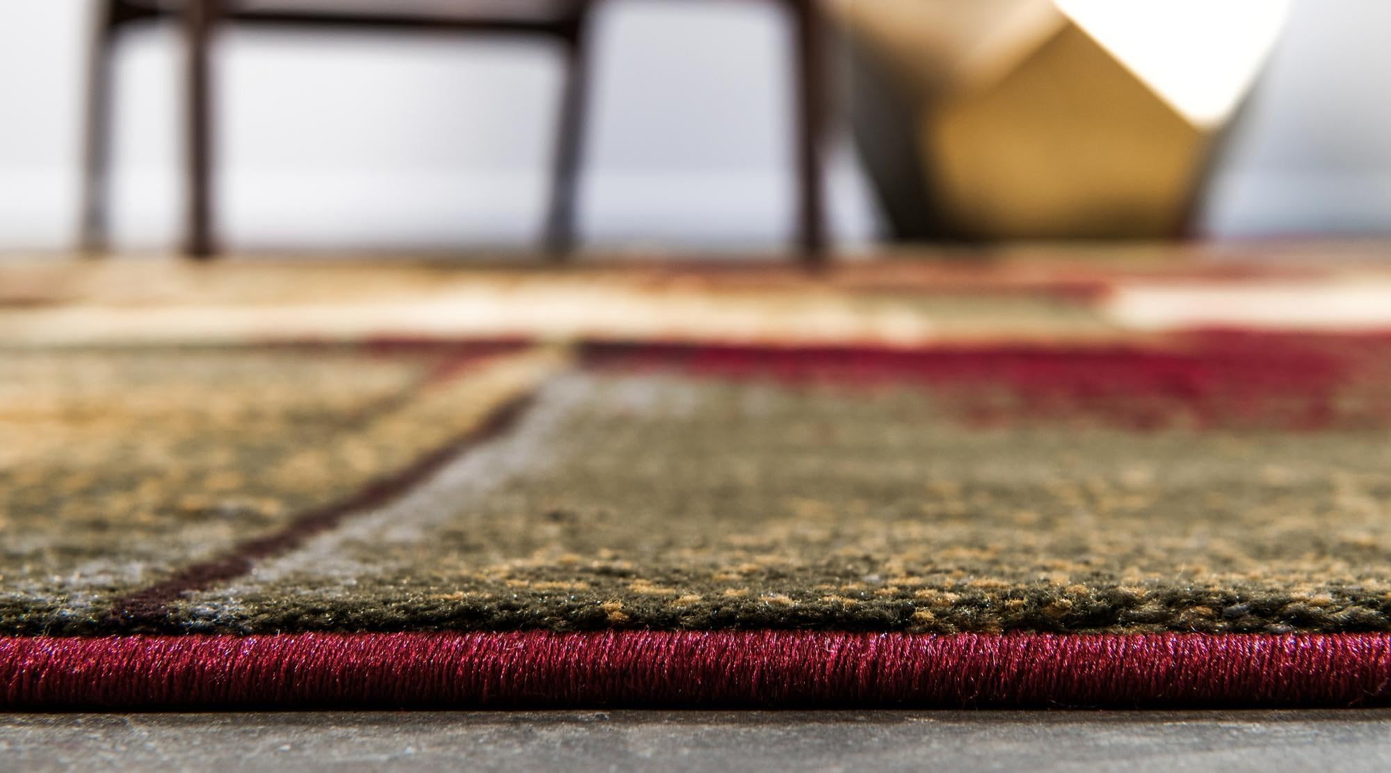 Rugs.com Cafe Collection Rug – 6 Ft Runner Multi Medium-Pile Rug Perfect for Hallways, Entryways - Image 4