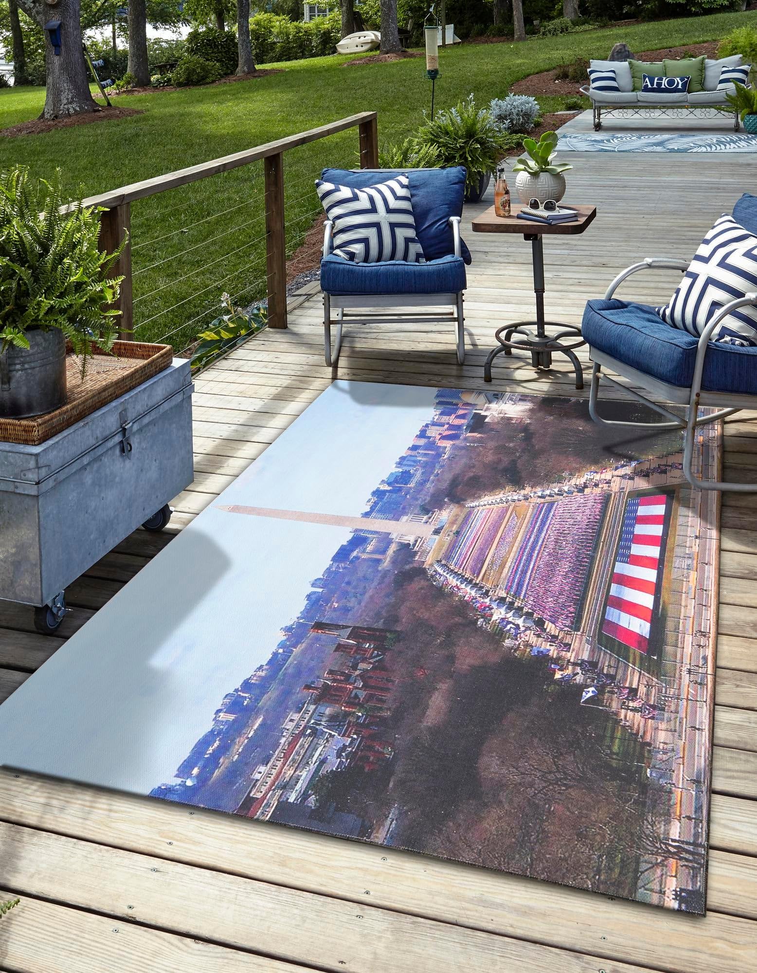 Rugs.com Capitol Collection Rug – 5x8 Multi Low-Pile Rug Perfect for Bedrooms, Dining Rooms, Living Rooms - Image 3