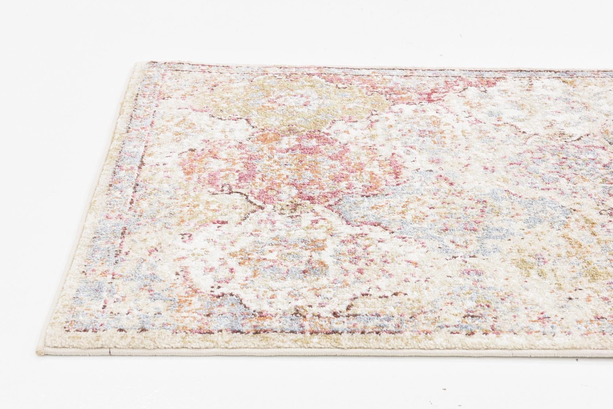 Rugs.com Charlotte Collection Rug – 12 Ft Runner Beige Low-Pile Rug Perfect for Hallways, Entryways - Image 3