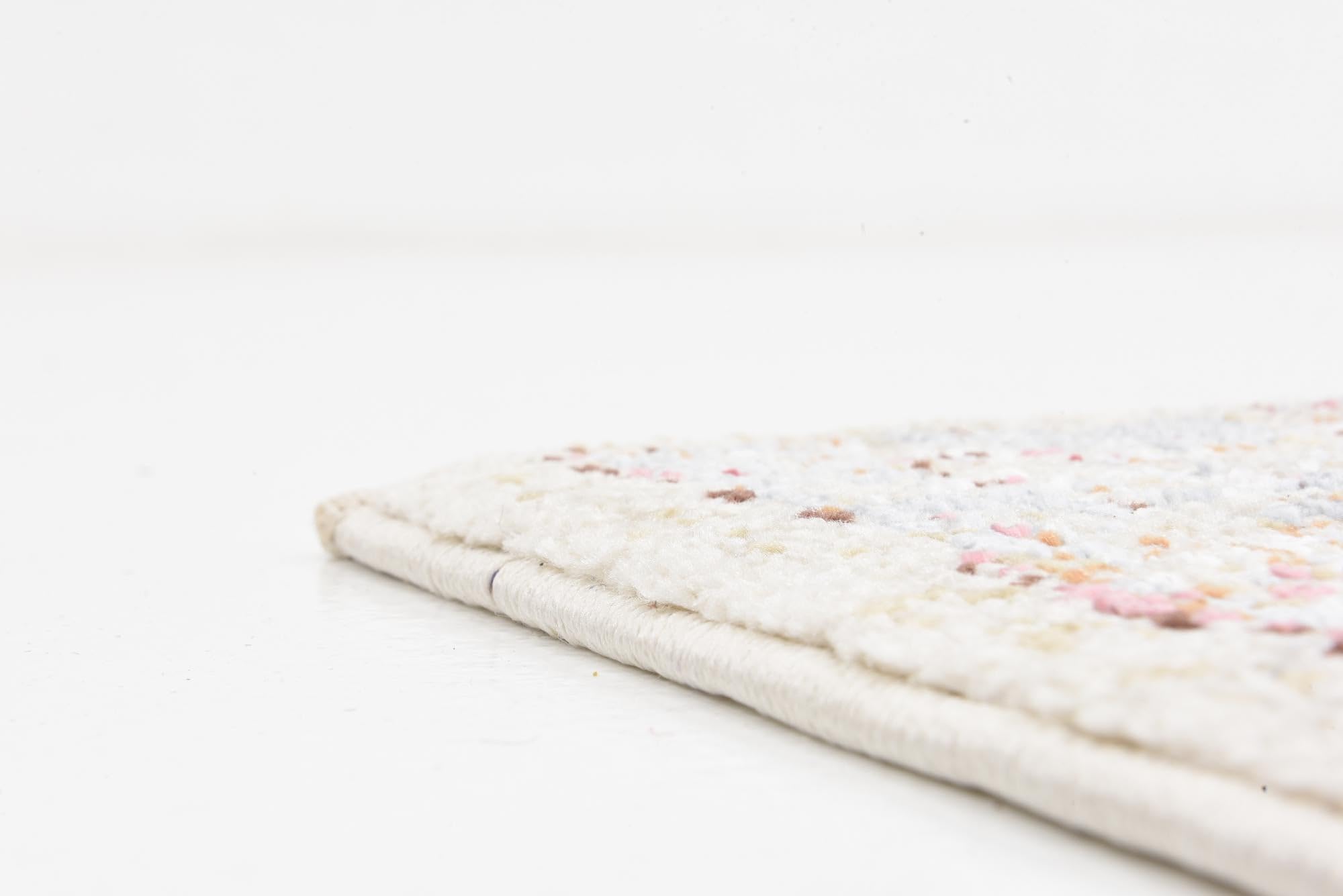 Rugs.com Charlotte Collection Rug – 12 Ft Runner Beige Low-Pile Rug Perfect for Hallways, Entryways - Image 5