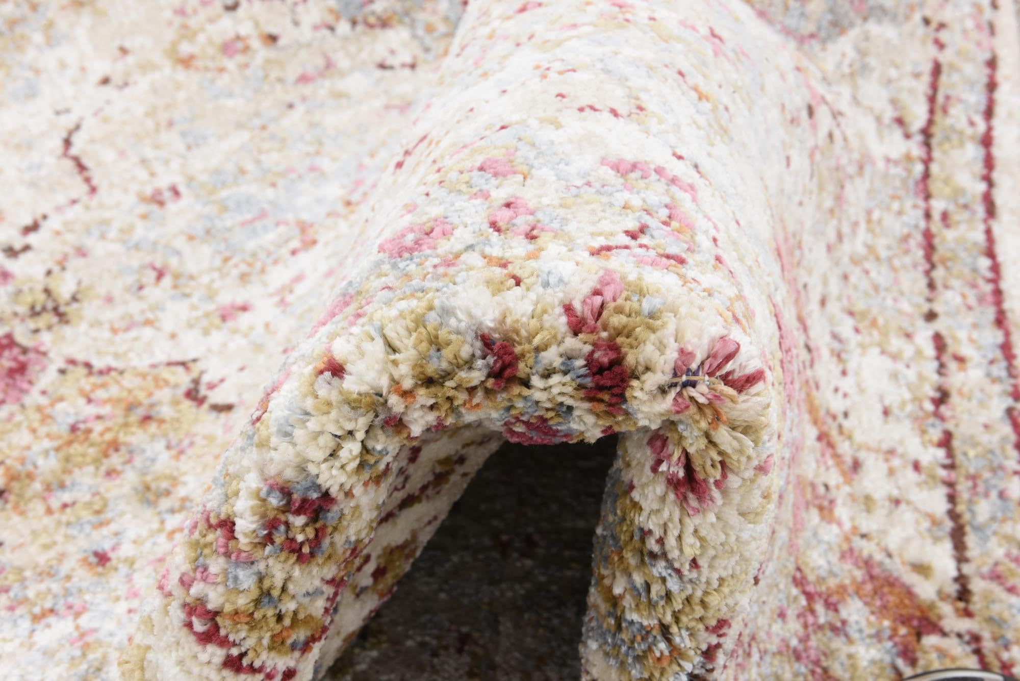 Rugs.com Charlotte Collection Rug – 12 Ft Runner Beige Low-Pile Rug Perfect for Hallways, Entryways - Image 6