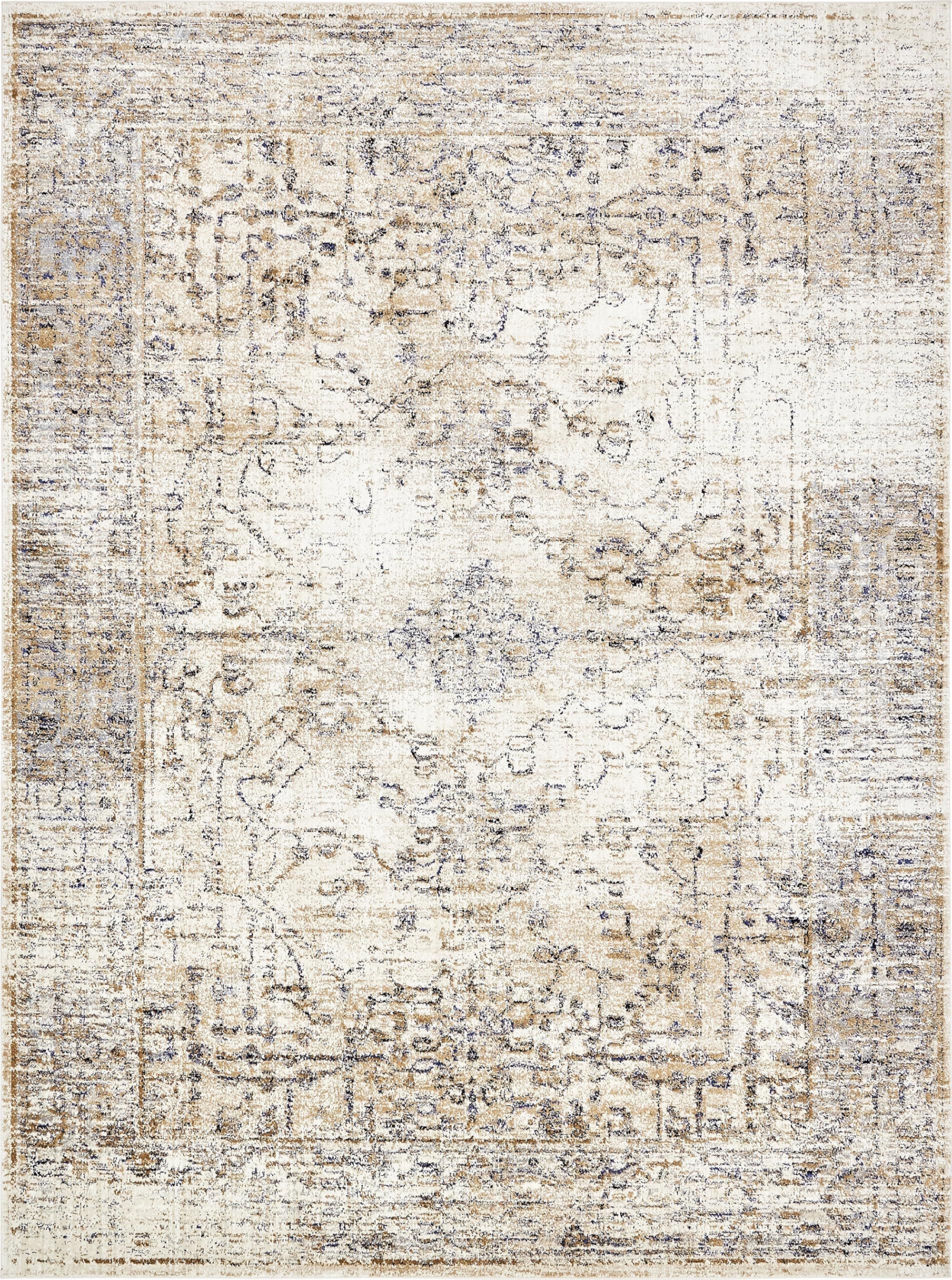 Rugs.com Charlotte Collection Rug – 9x12 Cream Low-Pile Rug Perfect for Living Rooms, Large Dining Rooms, Open Floorplans - Image 8