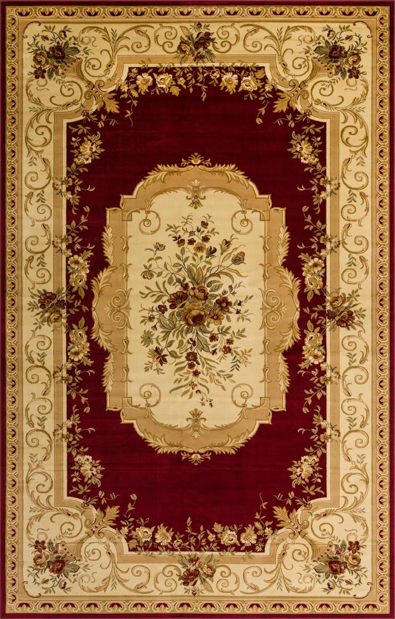 Rugs.com Chateau Collection Rug – 10' x 16' Red Medium Rug Perfect for Living Rooms, Large Dining Rooms, Open Floorplans - Image 3