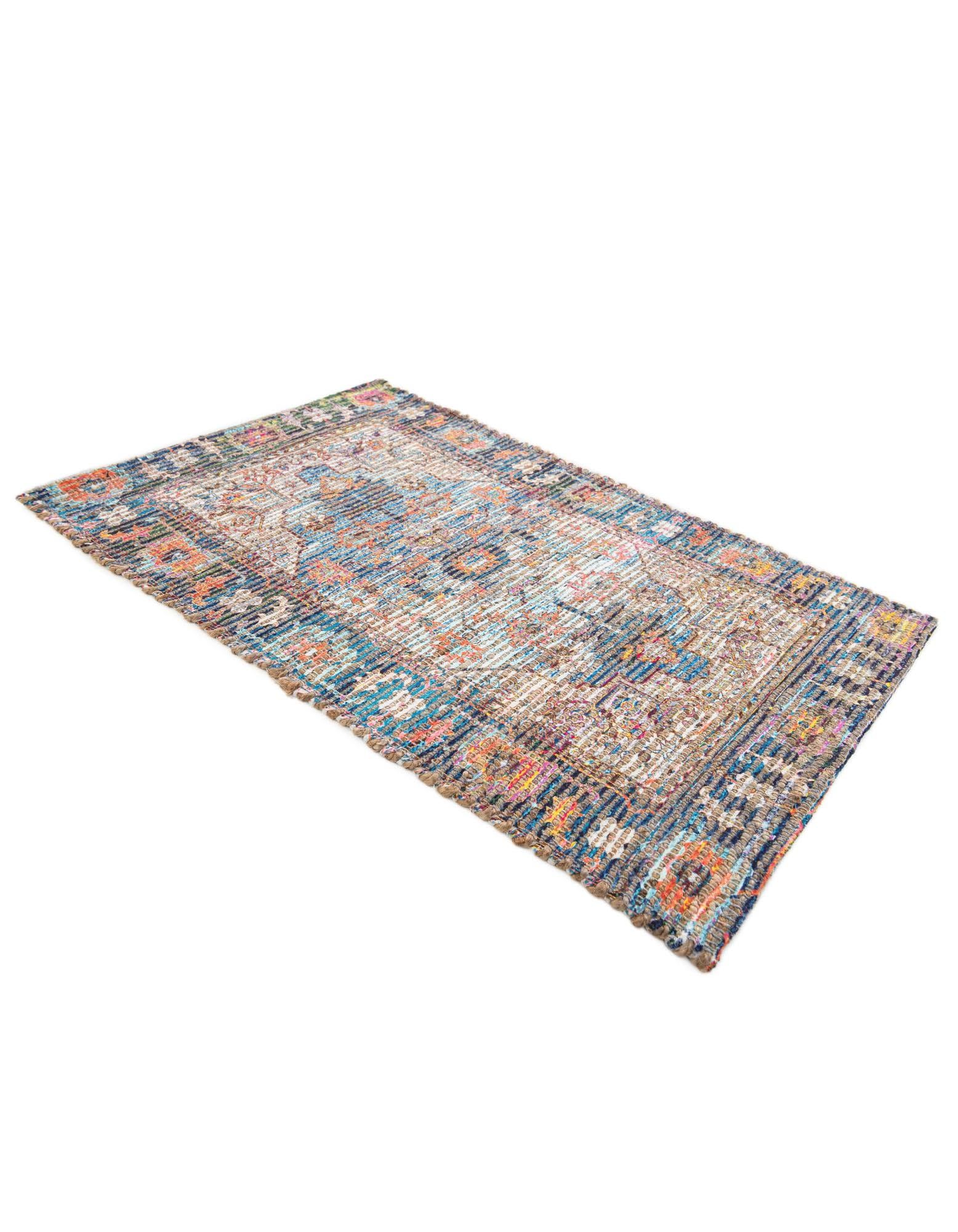 Rugs.com Chenille Jute Collection Rug – 2x3 Multi Medium-Pile Rug Perfect for Entryways, Kitchens, Breakfast Nooks, Accent Pieces - Image 3