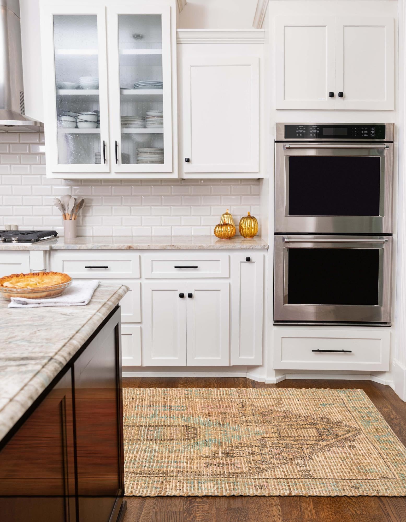 Rugs.com Chenille Jute Collection Rug – 6 Ft Runner Khaki and Ivory Medium-Pile Rug Perfect for Hallways, Entryways - Image 8