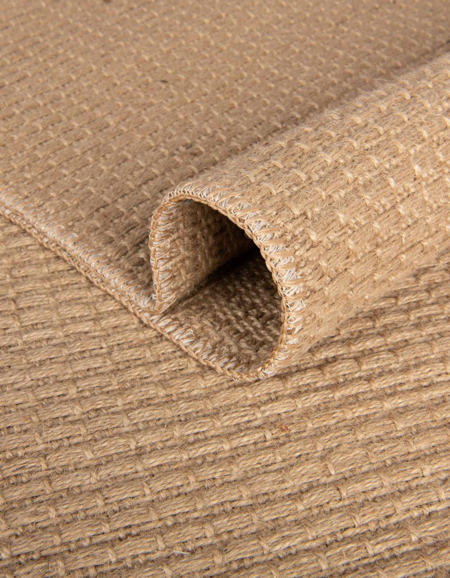 Rugs.com Cottage Farm Collection Rug – 10 Ft Square Natural Flatweave-Pile Rug Perfect for Living Rooms, Kitchens, Entryways - Image 5