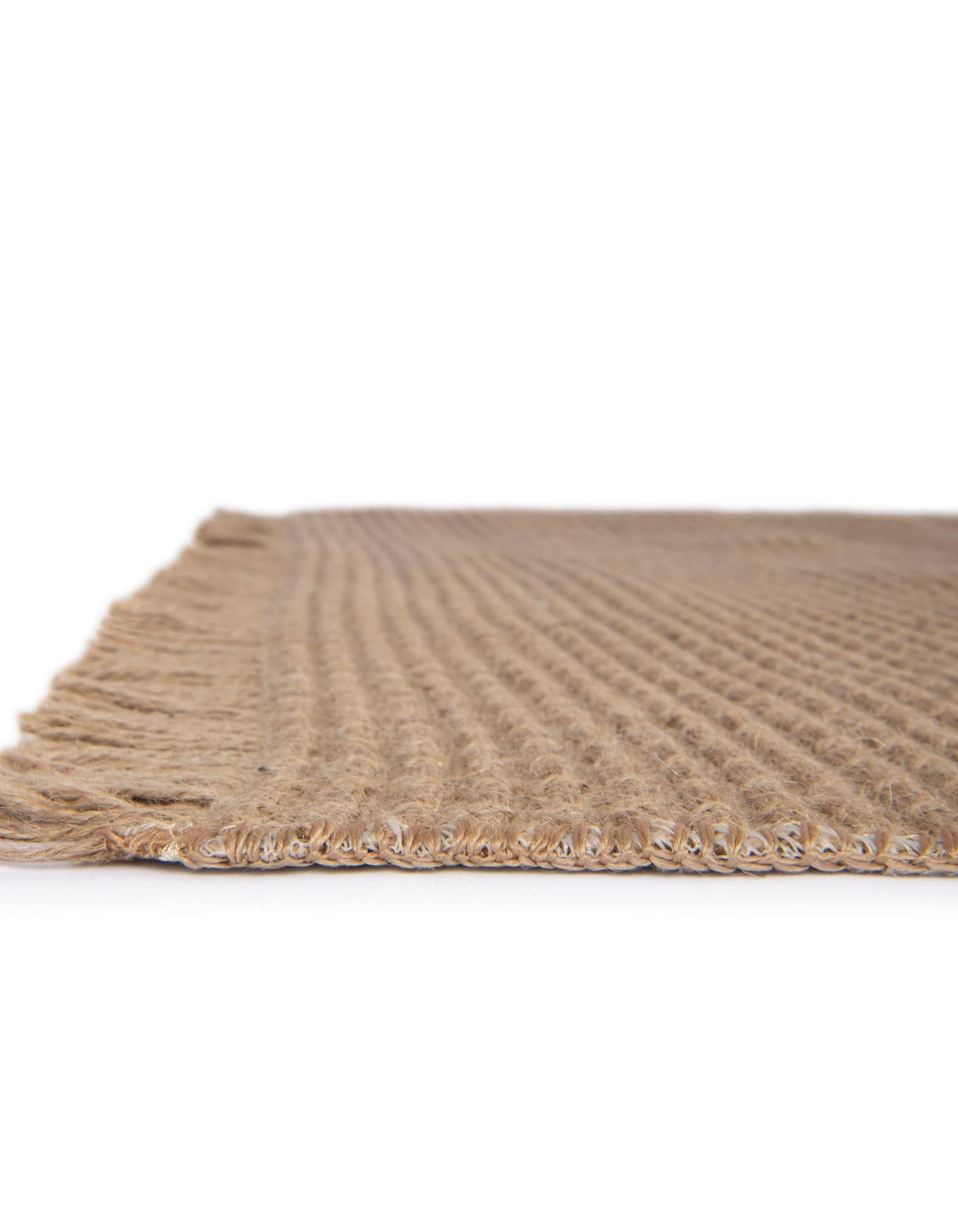 Rugs.com Cottage Farm Collection Rug – 10 Ft Square Natural Flatweave-Pile Rug Perfect for Living Rooms, Kitchens, Entryways - Image 6