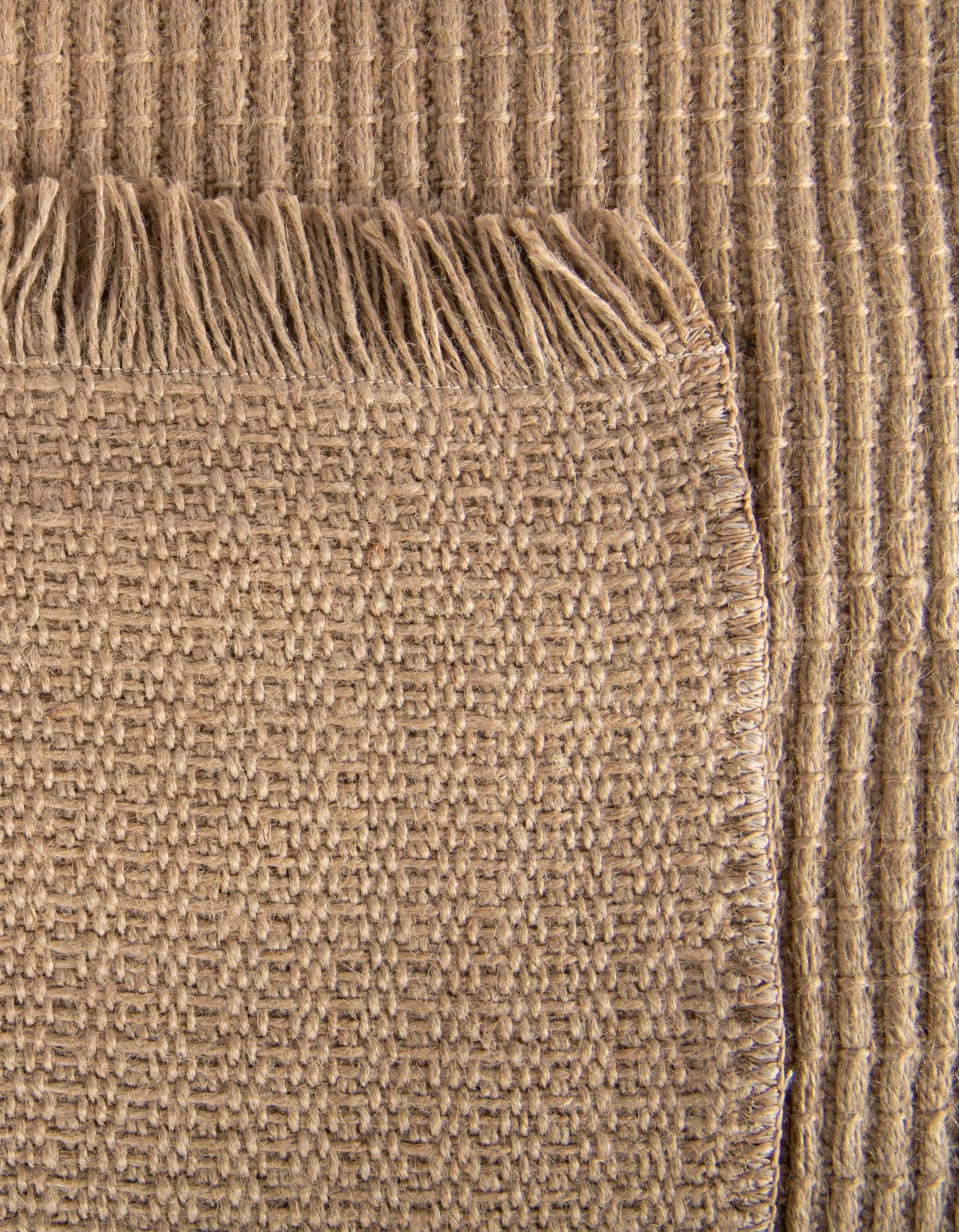 Rugs.com Cottage Farm Collection Rug – 10 Ft Square Natural Flatweave-Pile Rug Perfect for Living Rooms, Kitchens, Entryways - Image 8