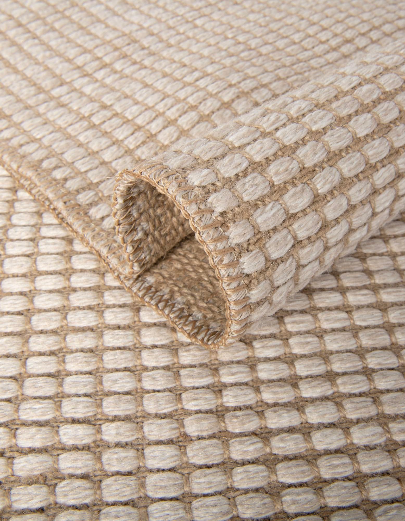 Rugs.com Cottage Farm Collection Rug – 8 Ft Square Ivory Flatweave-Pile Rug Perfect for Living Rooms, Kitchens, Entryways - Image 3