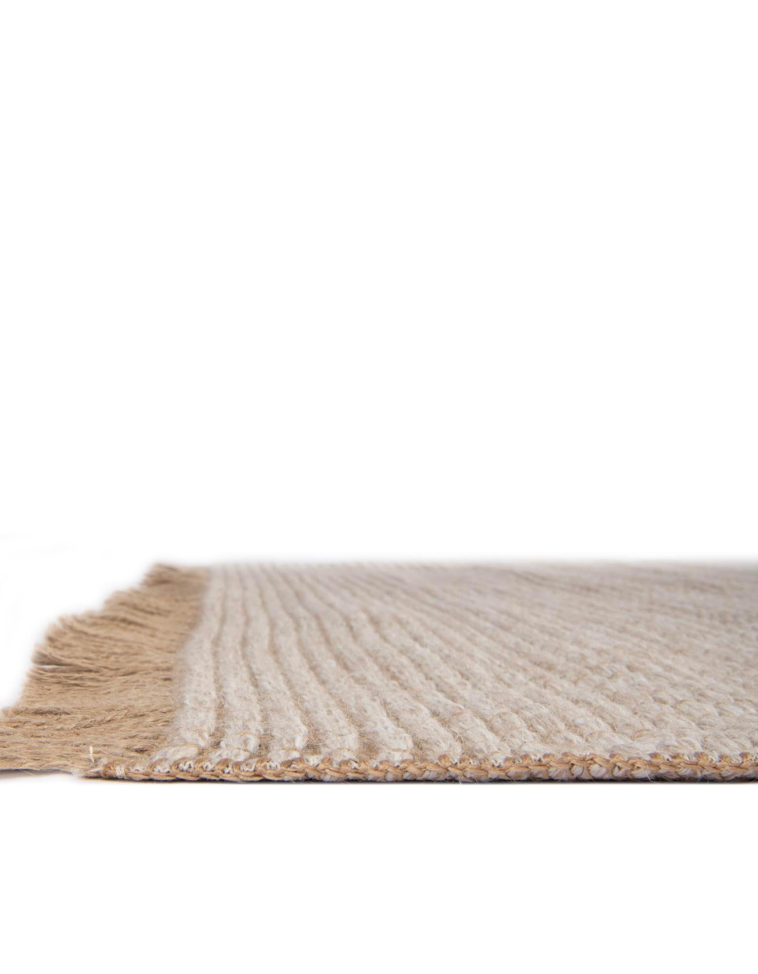 Rugs.com Cottage Farm Collection Rug – 8 Ft Square Ivory Flatweave-Pile Rug Perfect for Living Rooms, Kitchens, Entryways - Image 4