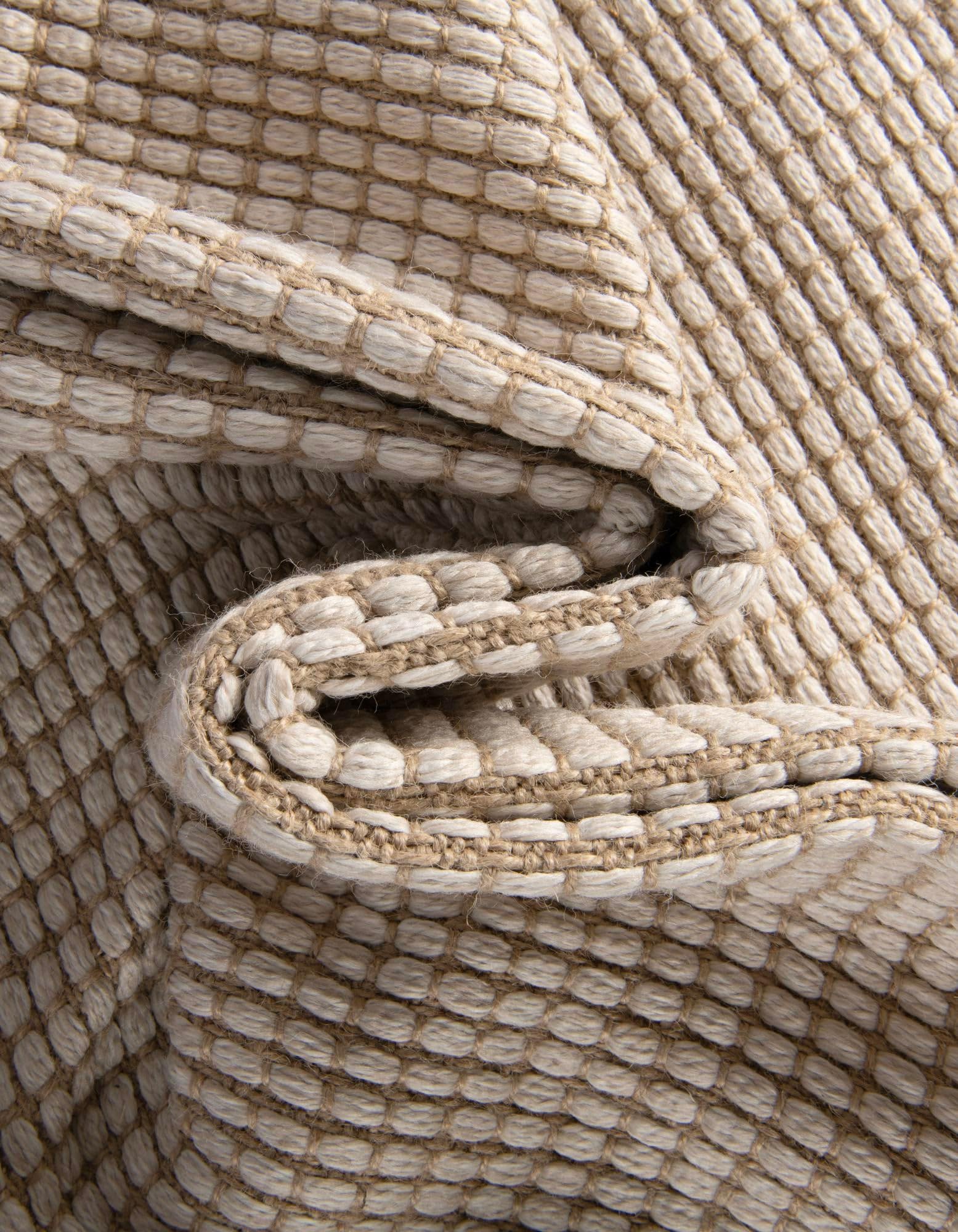 Rugs.com Cottage Farm Collection Rug – 8 Ft Square Ivory Flatweave-Pile Rug Perfect for Living Rooms, Kitchens, Entryways - Image 5