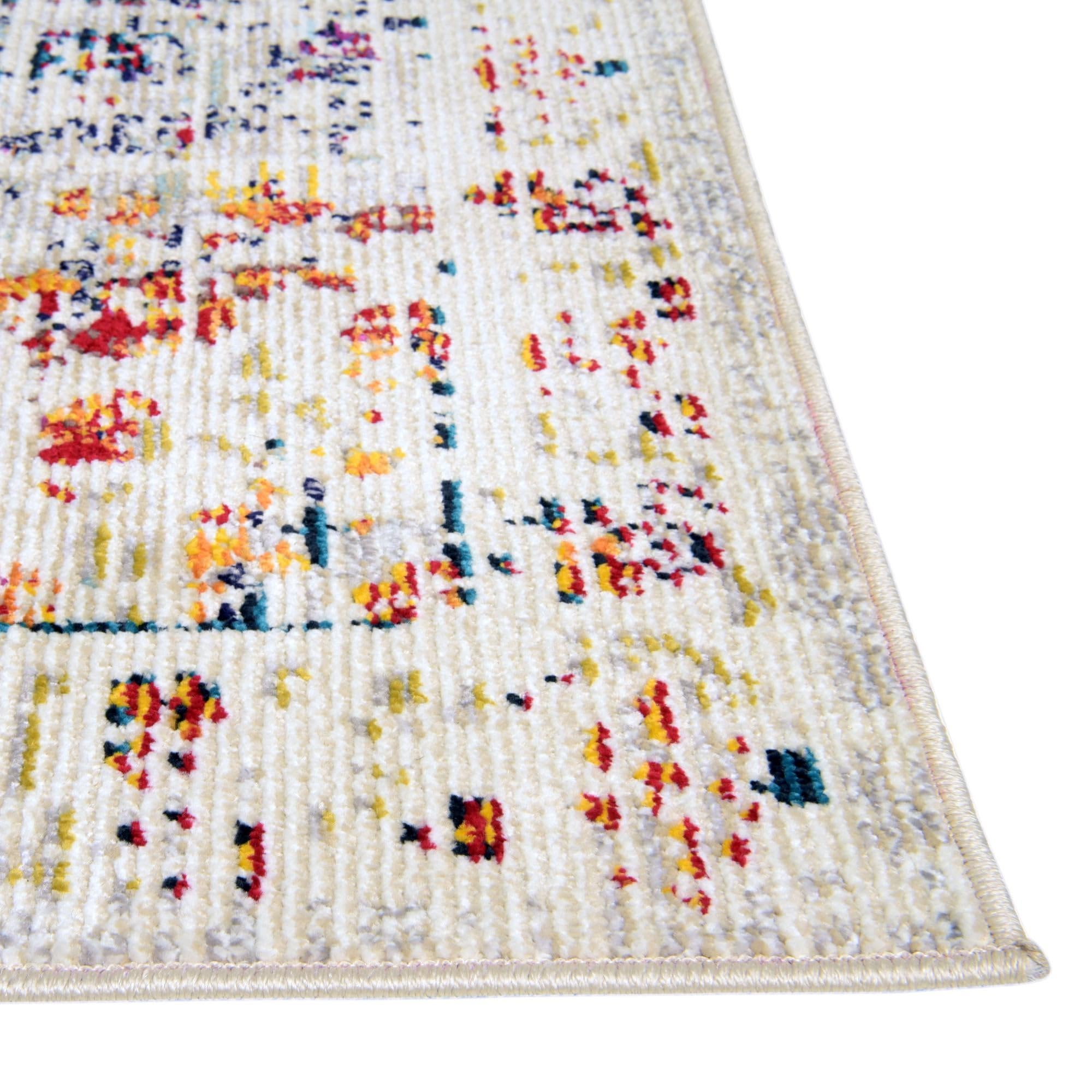 Rugs.com Downtown Collection Rug – 8 Ft Round Multi Medium-Pile Rug Perfect for Kitchens, Dining Rooms - Image 9