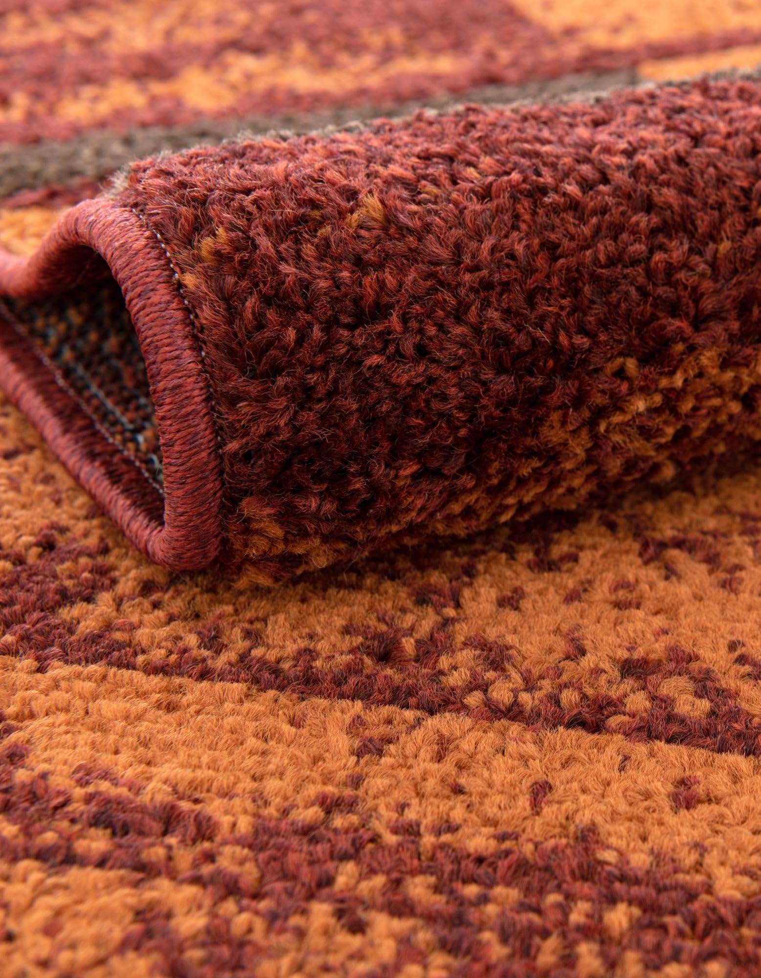 Rugs.com Equinox Collection Rug – 10x13 Terracotta Low-Pile Rug Perfect for Living Rooms, Large Dining Rooms, Open Floorplans - Image 5