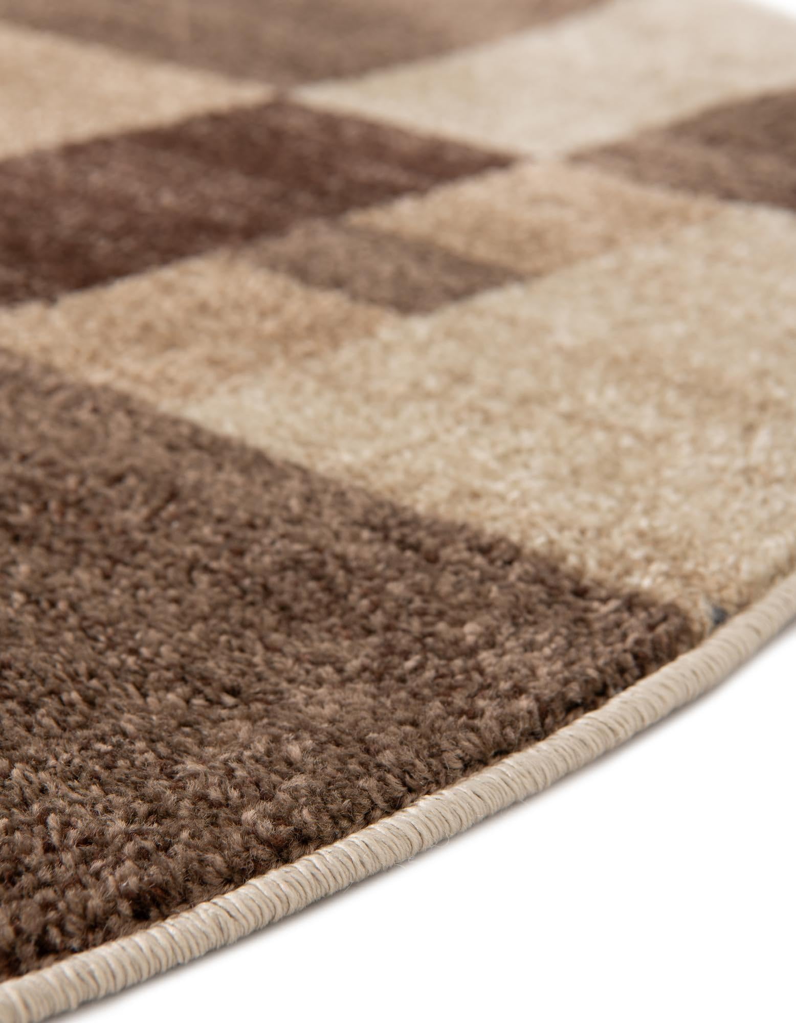 Rugs.com Equinox Collection Rug – 4 Ft Round Light Brown Low-Pile Rug Perfect for Kitchens, Dining Rooms - Image 7