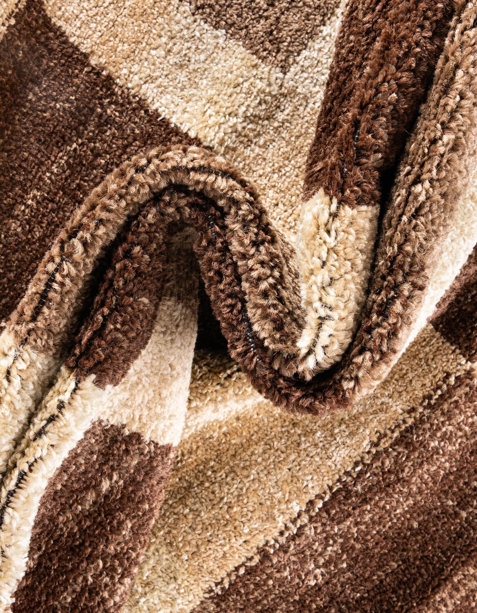 Rugs.com Equinox Collection Rug – 4 Ft Round Light Brown Low-Pile Rug Perfect for Kitchens, Dining Rooms - Image 8