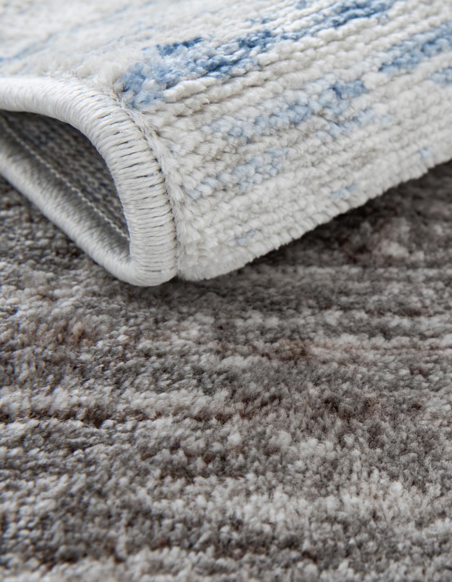 Rugs.com Gabbeh Collection Rug – 10 Ft Runner Blue Gray Medium-Pile Rug Perfect for Hallways, Entryways - Image 5