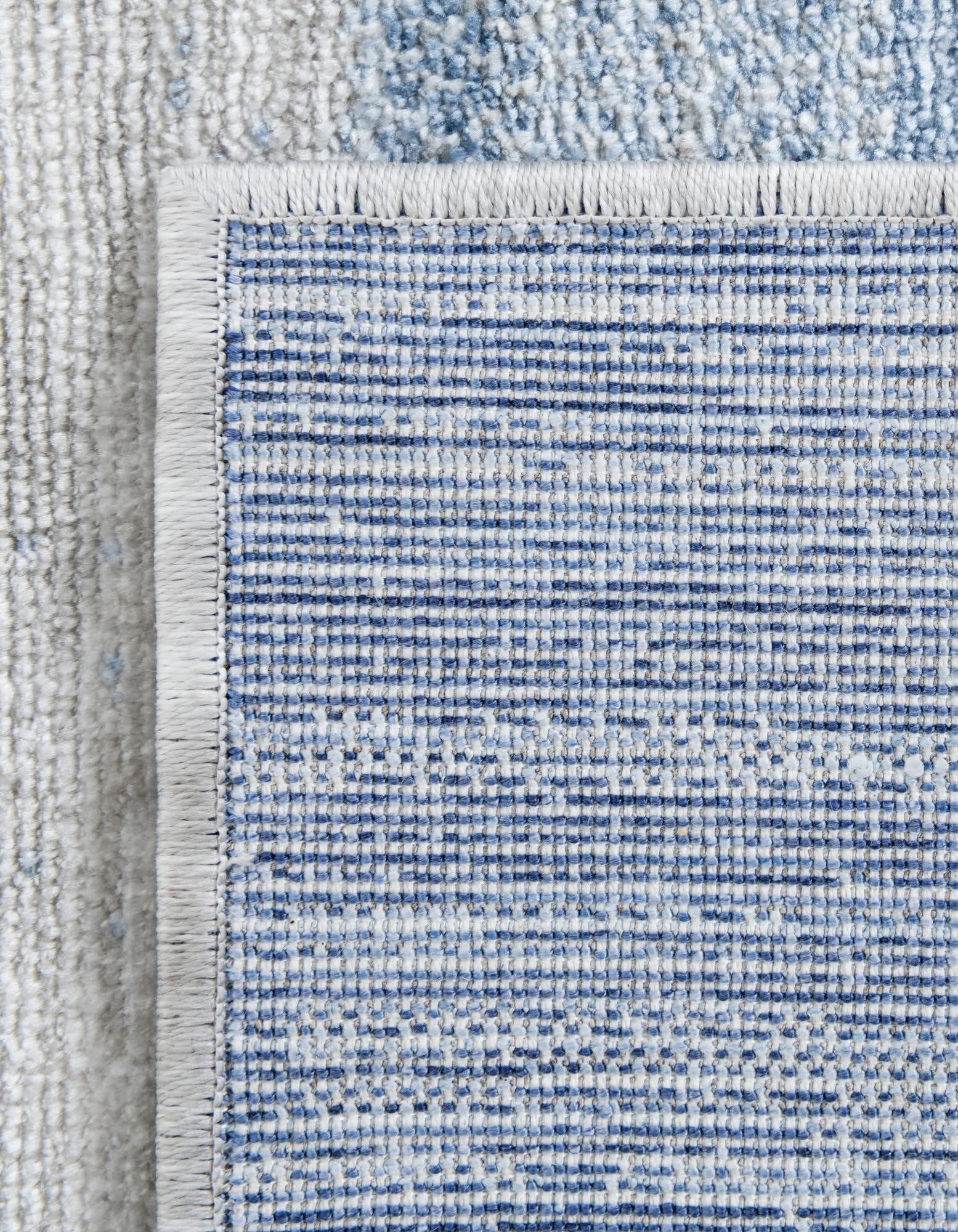 Rugs.com Gabbeh Collection Rug – 10 Ft Runner Blue Gray Medium-Pile Rug Perfect for Hallways, Entryways - Image 8