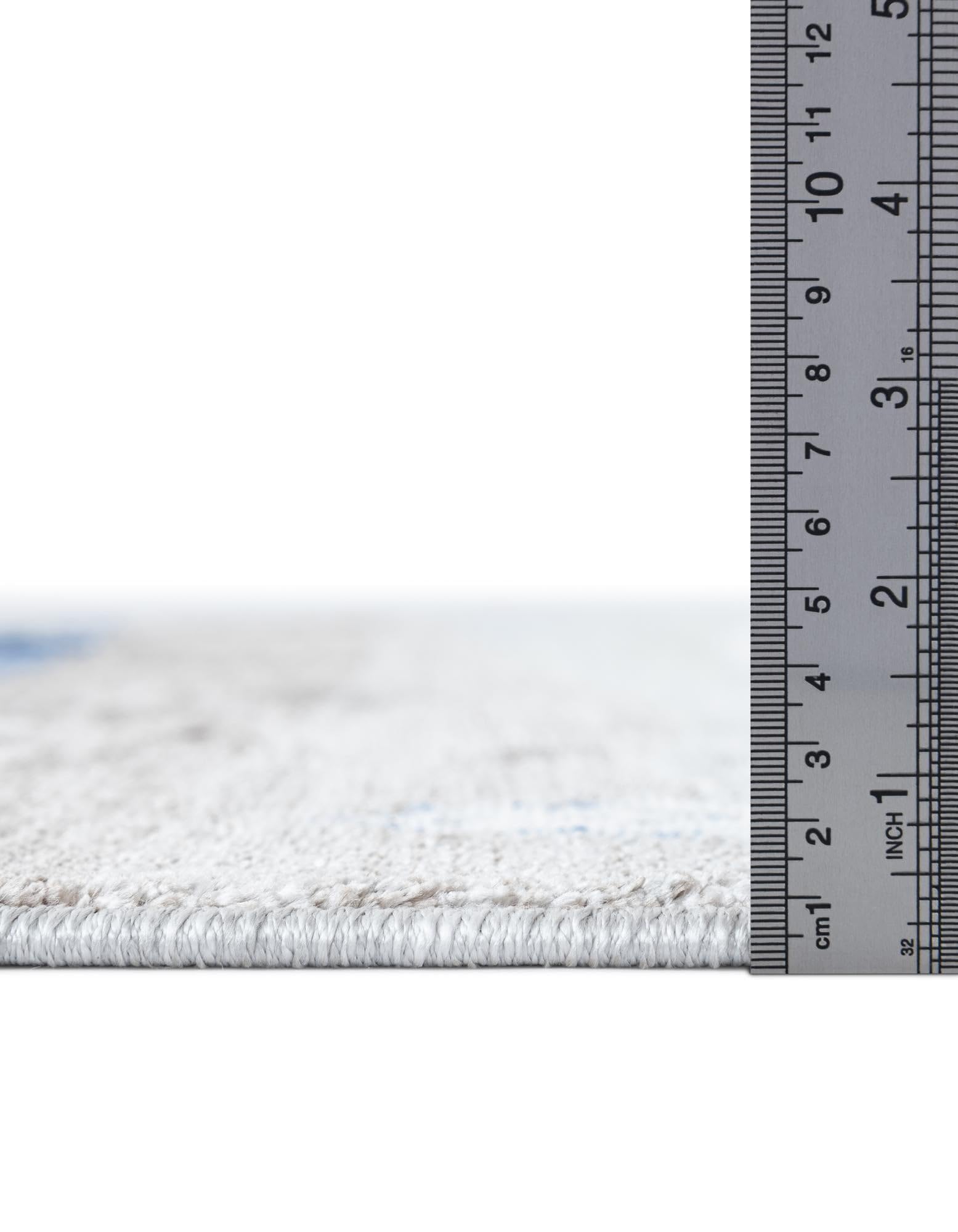 Rugs.com Gabbeh Collection Rug – 10 Ft Runner Blue Gray Medium-Pile Rug Perfect for Hallways, Entryways - Image 5