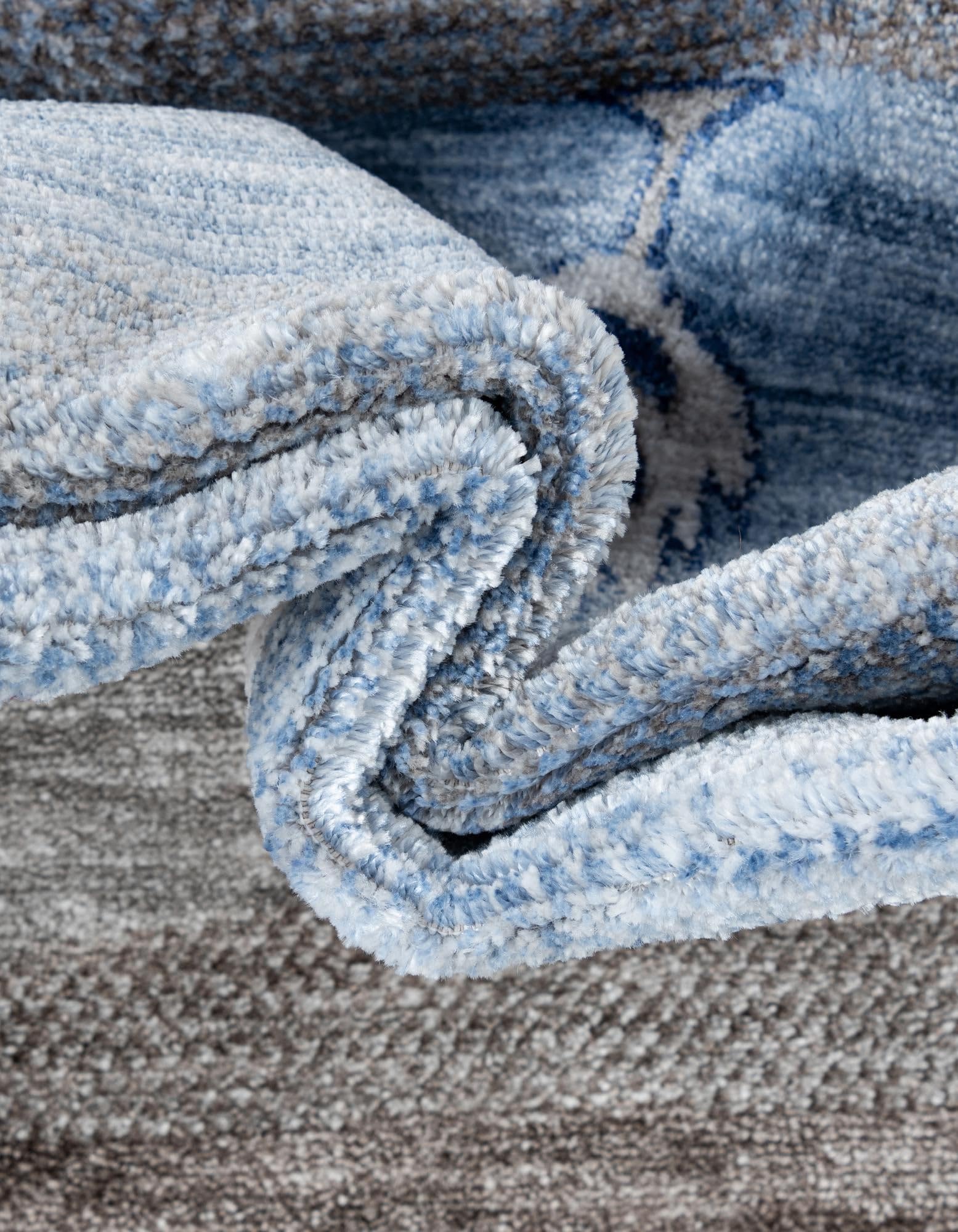 Rugs.com Gabbeh Collection Rug – 10 Ft Runner Blue Gray Medium-Pile Rug Perfect for Hallways, Entryways - Image 8