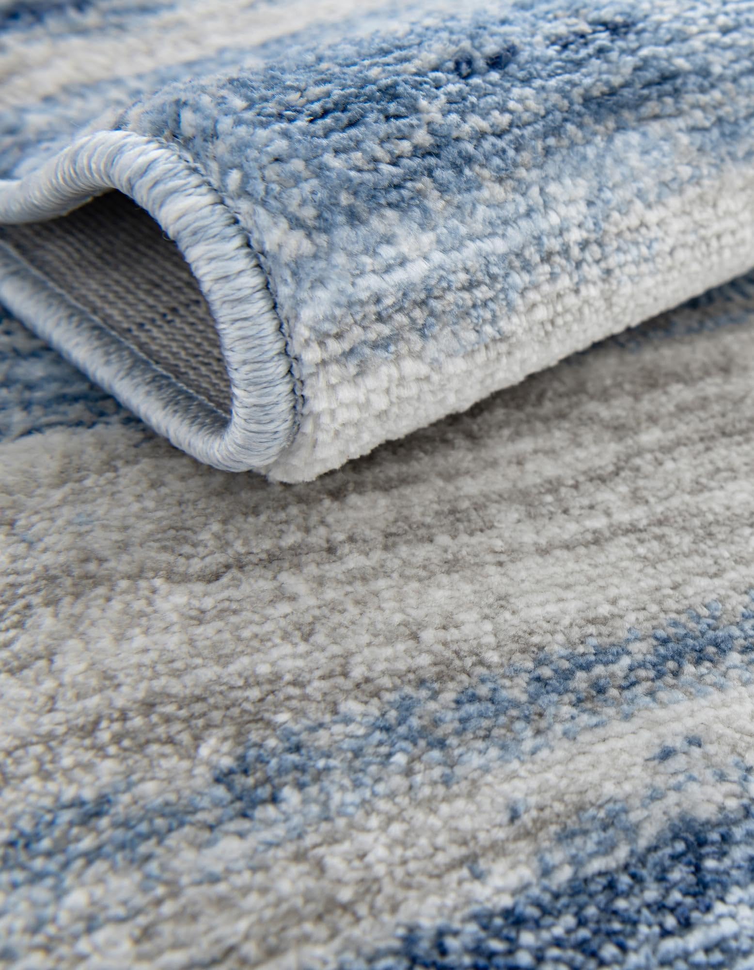 Rugs.com Gabbeh Collection Rug – 10 Ft Runner Blue Ivory Medium-Pile Rug Perfect for Hallways, Entryways - Image 7