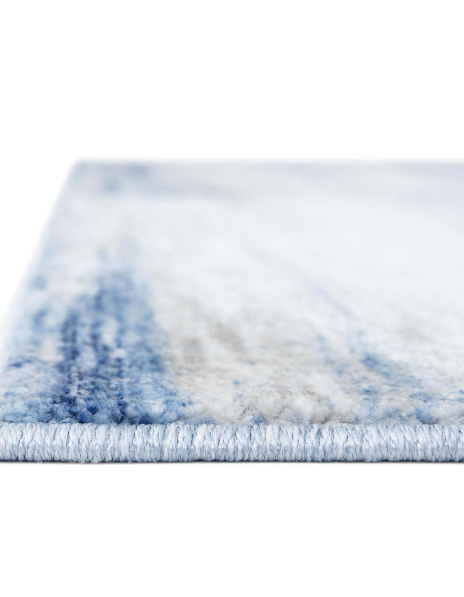 Rugs.com Gabbeh Collection Rug – 10 Ft Runner Blue Ivory Medium-Pile Rug Perfect for Hallways, Entryways - Image 8