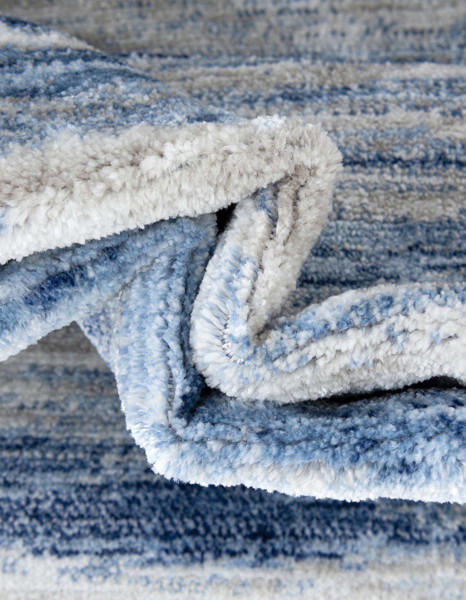 Rugs.com Gabbeh Collection Rug – 10 Ft Runner Blue Ivory Medium-Pile Rug Perfect for Hallways, Entryways - Image 9