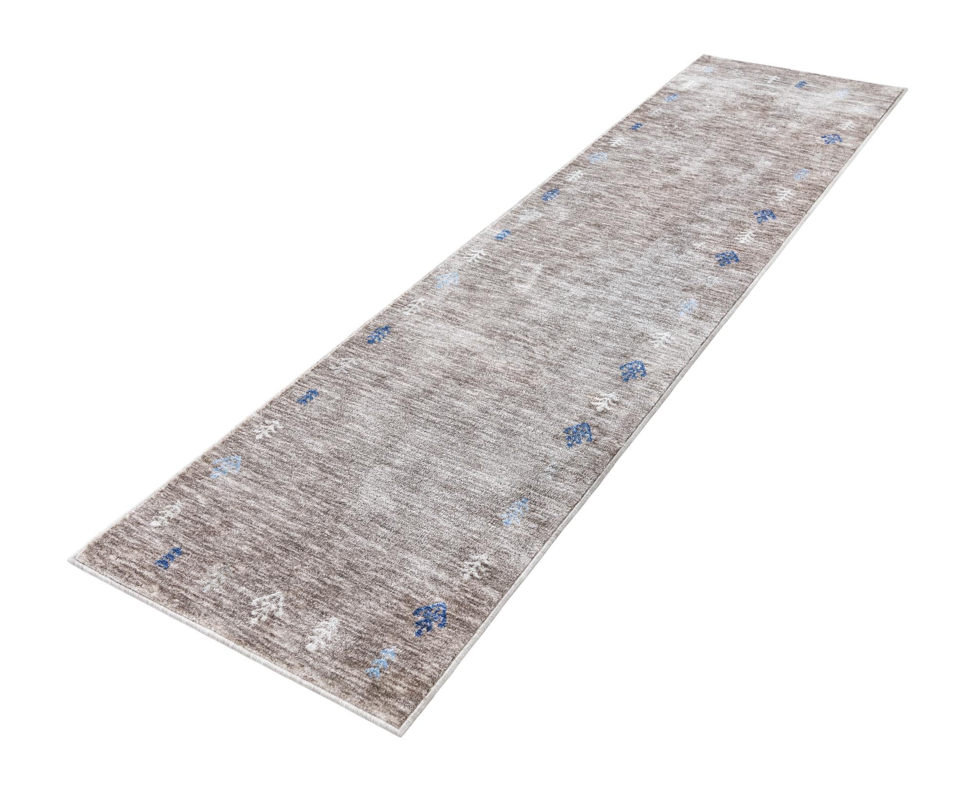 Rugs.com Gabbeh Collection Rug – 10 Ft Runner Gray Brown Medium-Pile Rug Perfect for Hallways, Entryways - Image 4