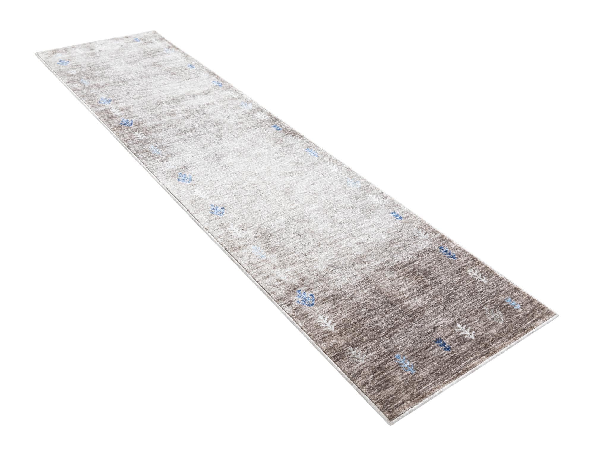 Rugs.com Gabbeh Collection Rug – 10 Ft Runner Gray Brown Medium-Pile Rug Perfect for Hallways, Entryways - Image 5