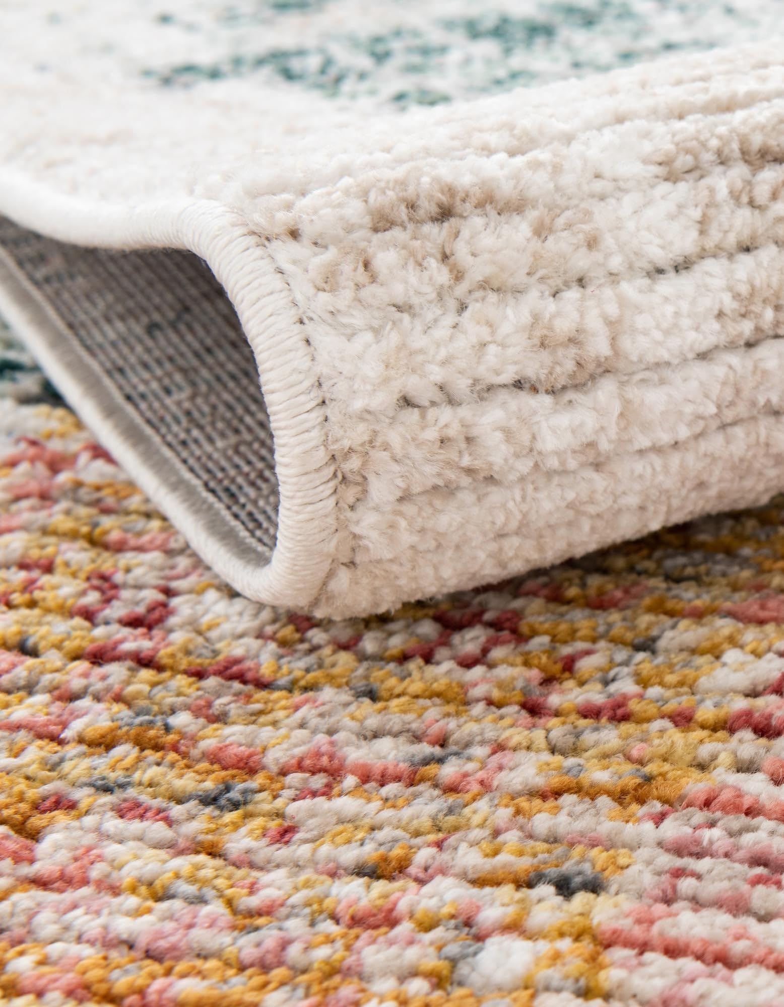 Rugs.com Gemstone Collection Rug – 10 Ft Round Multi Medium-Pile Rug Perfect for Kitchens, Dining Rooms - Image 5