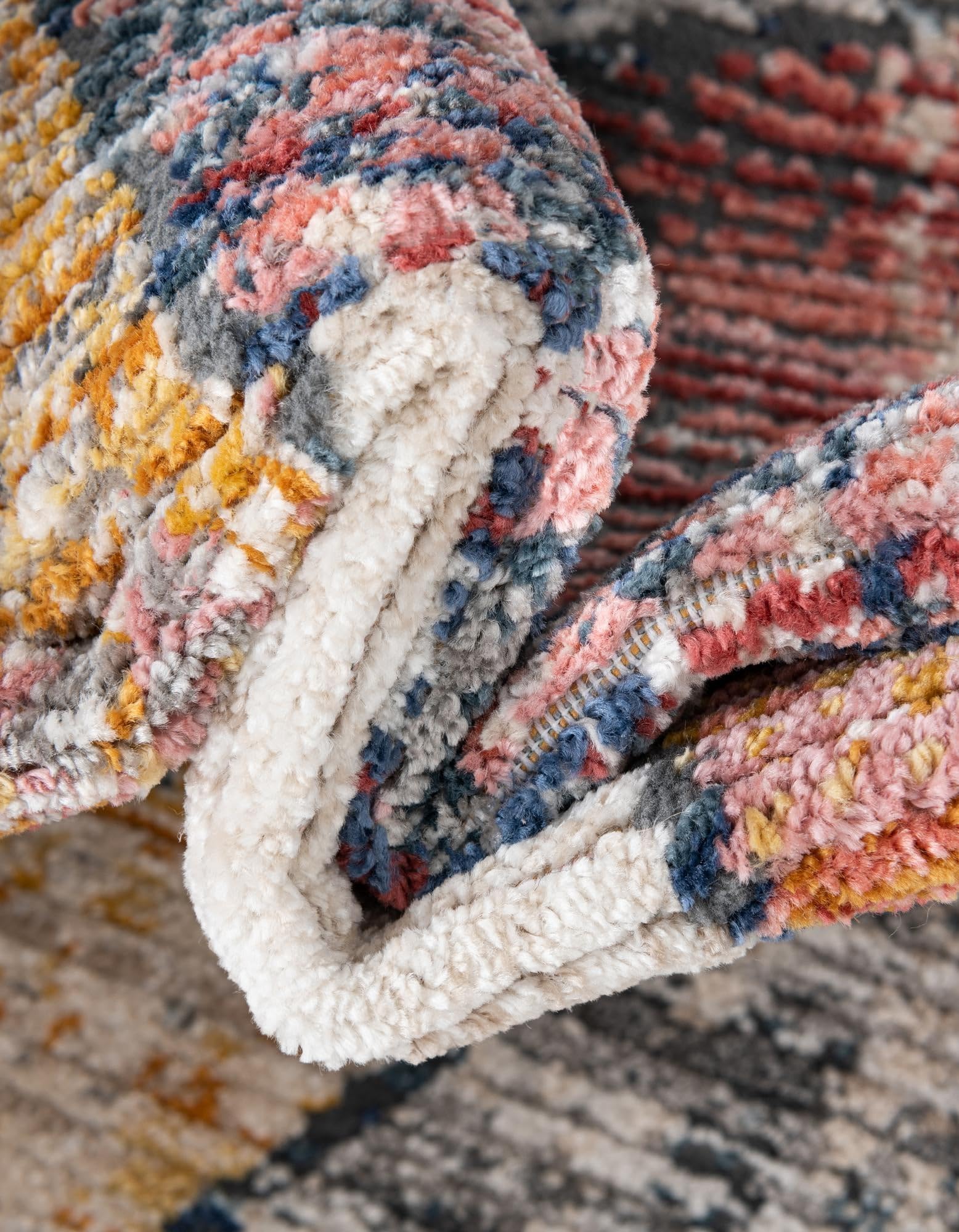 Rugs.com Gemstone Collection Rug – 10 Ft Round Multi Medium-Pile Rug Perfect for Kitchens, Dining Rooms - Image 7